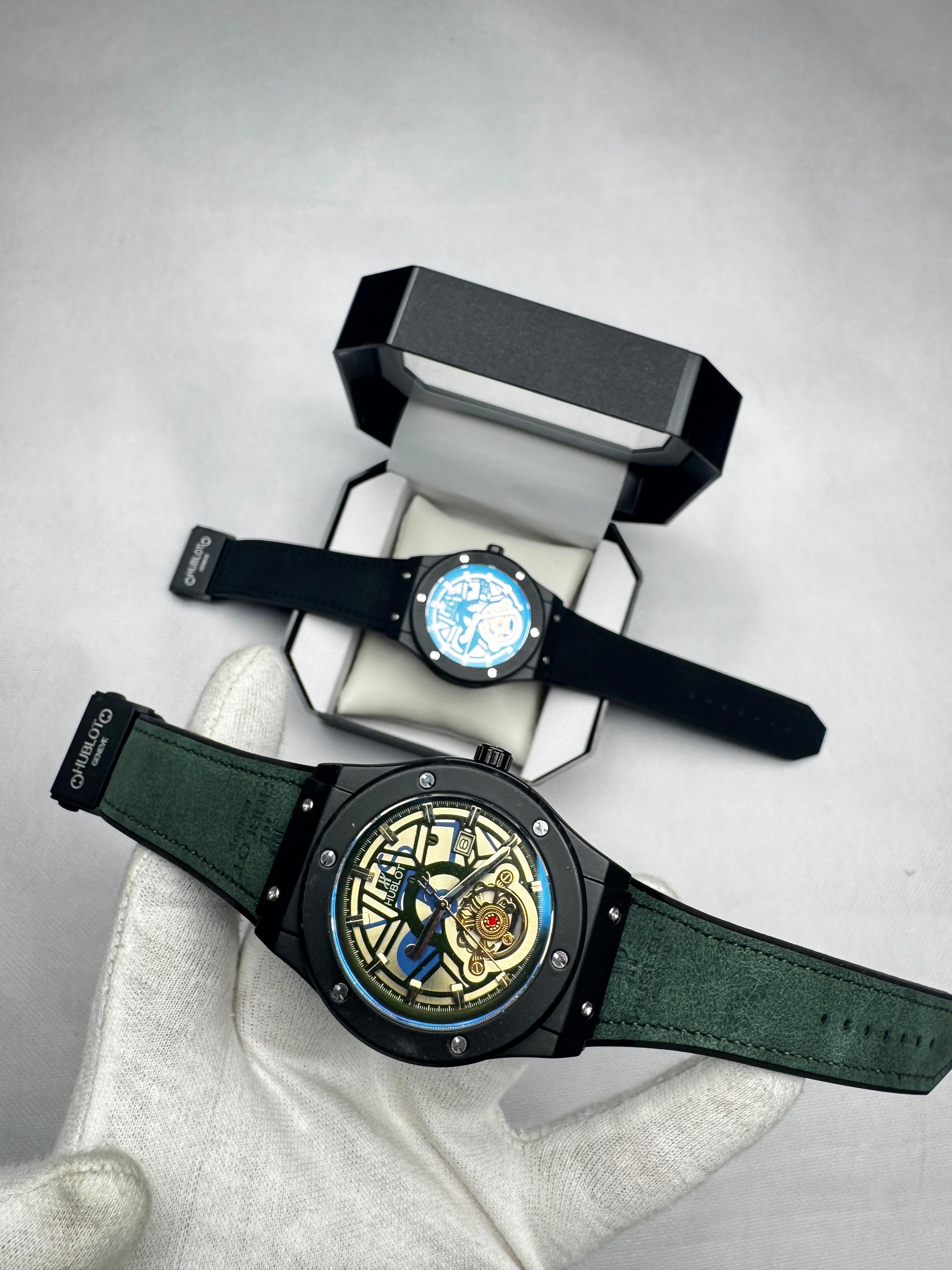 Hublot Classic Fusion Aerofusion Black Magic Correa Verde