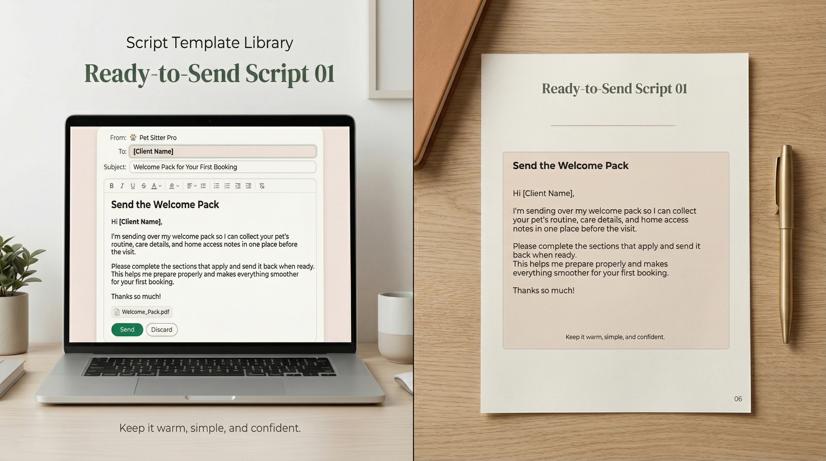 Script Template Library - Ready-to-Send Scripts