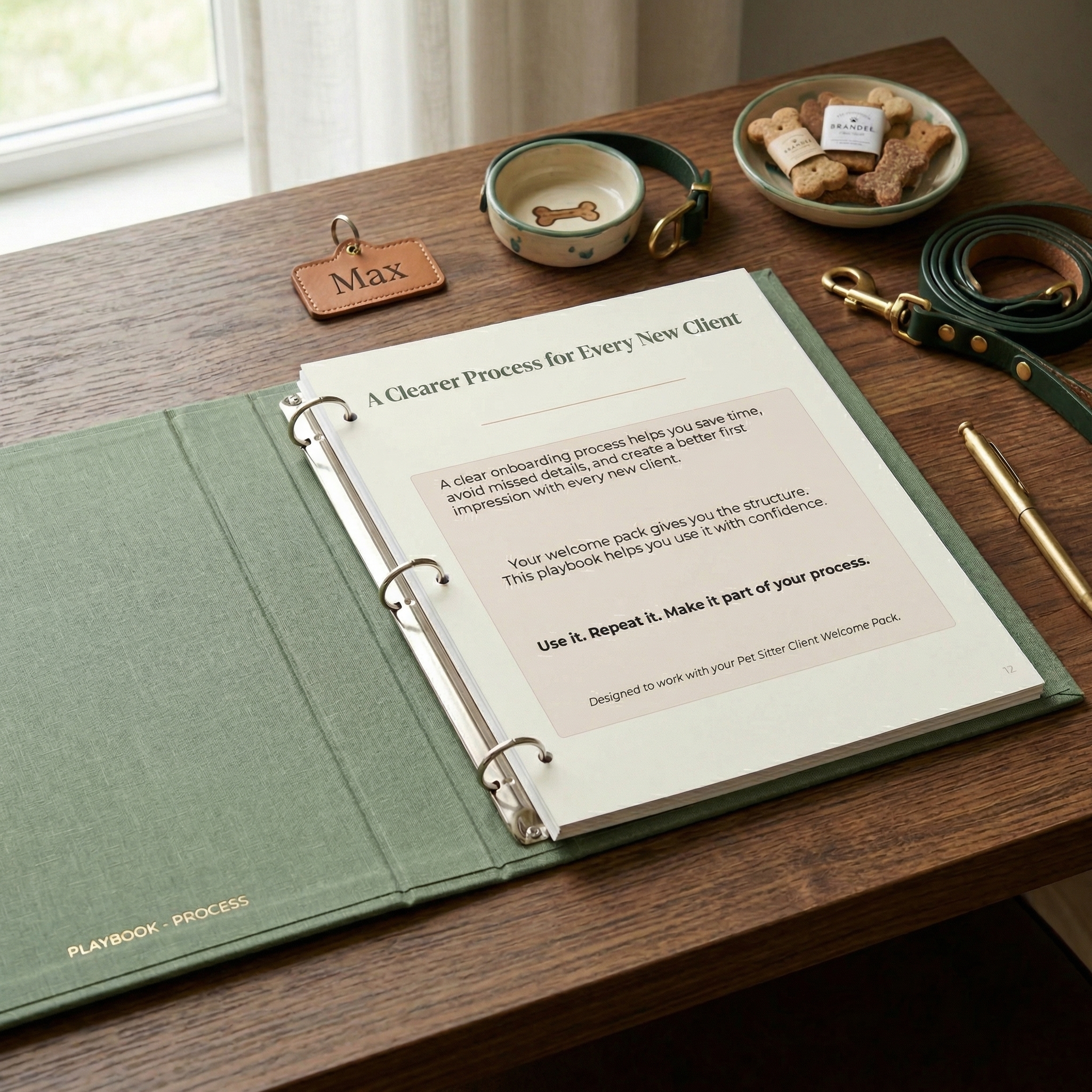 A Clearer Process for Every New Client - Playbook binder