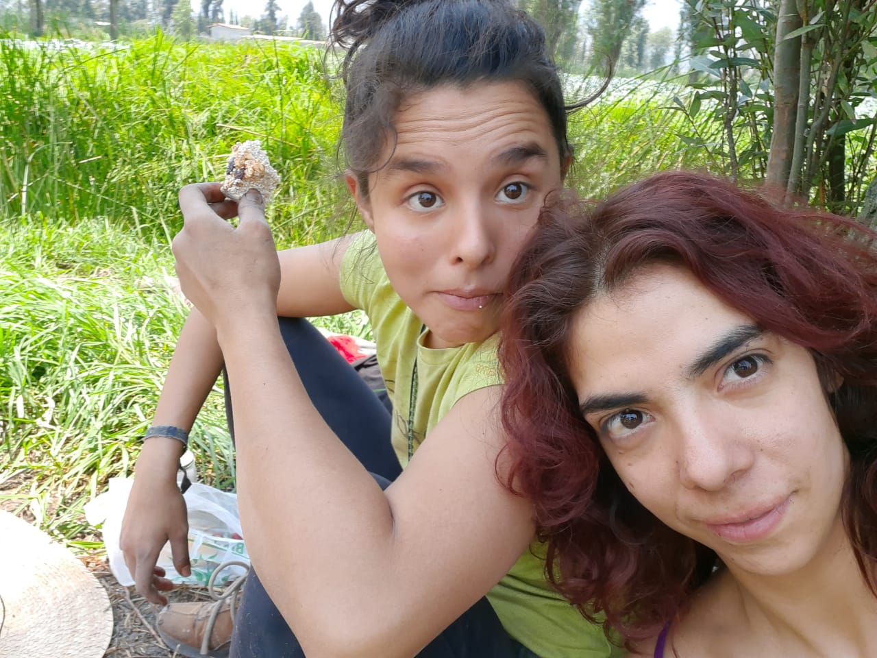 Comunidad disfrutando alegría de amaranto