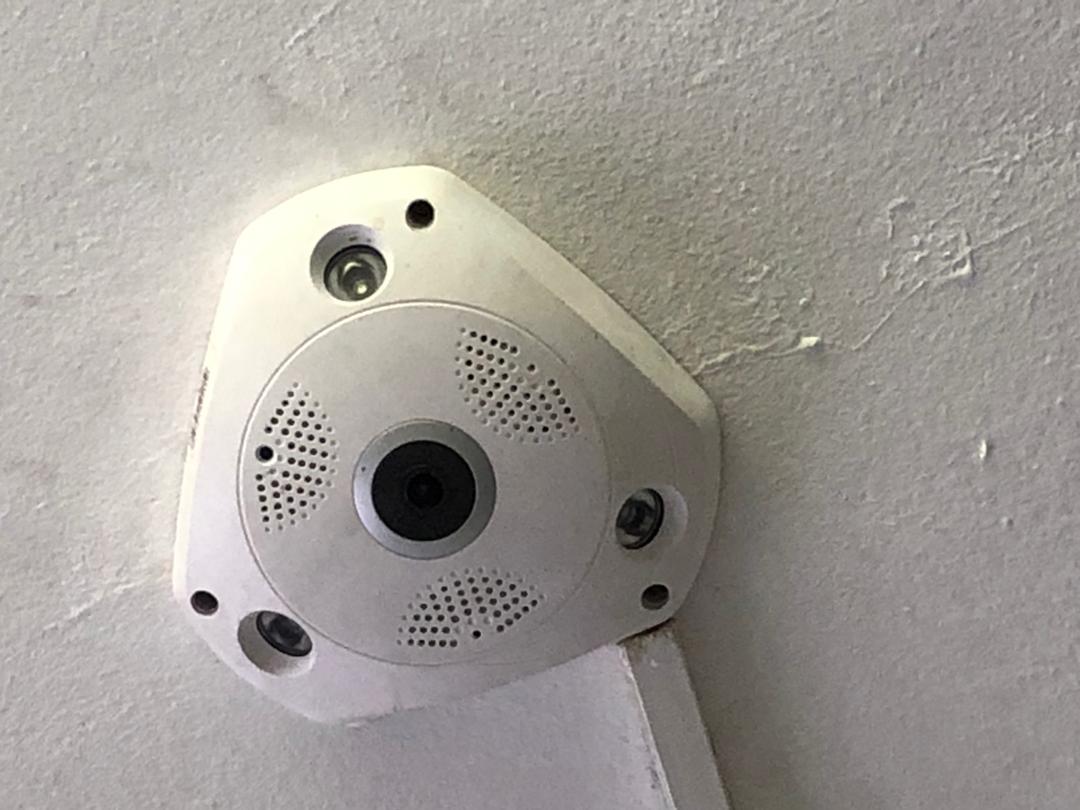 360-degree fisheye security camera