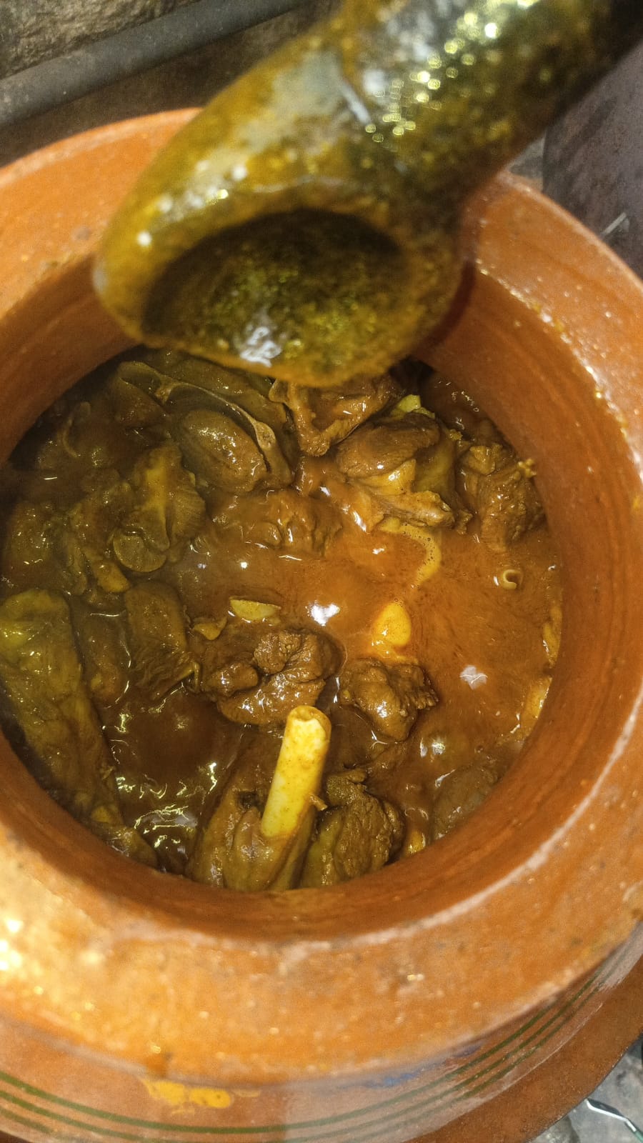 Traditional Mutton Kunna in clay pot