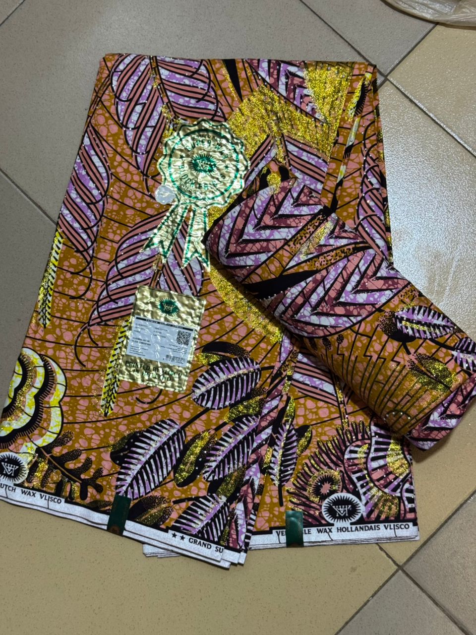 Vlisco Feuillage Doré