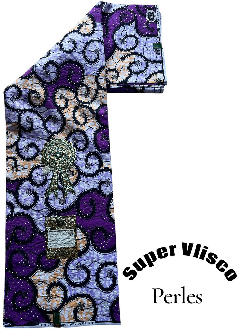Super Vlisco Perlé Violet