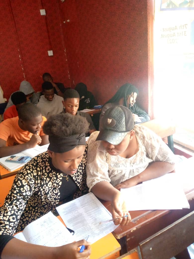Students in classroom studying
