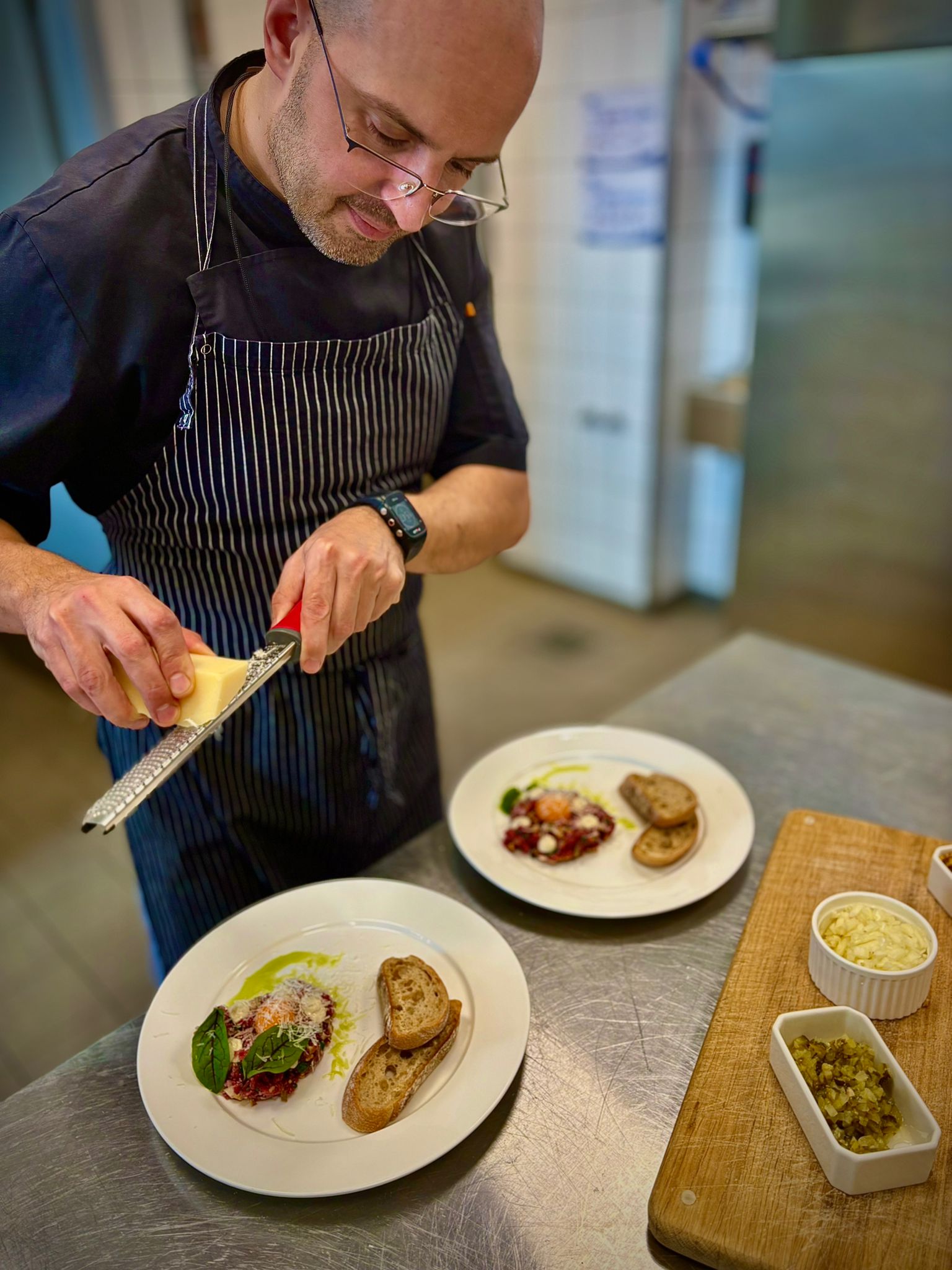 Marcin Koniuszko in the kitchen