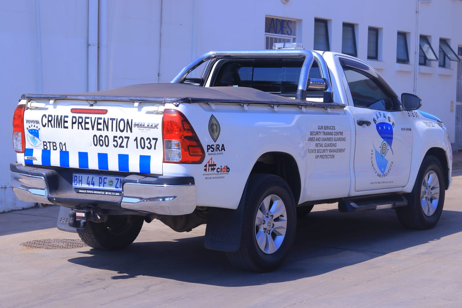 Crime prevention vehicle with PSIRA certification