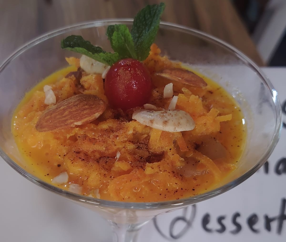 Gajar Halwa Indian dessert