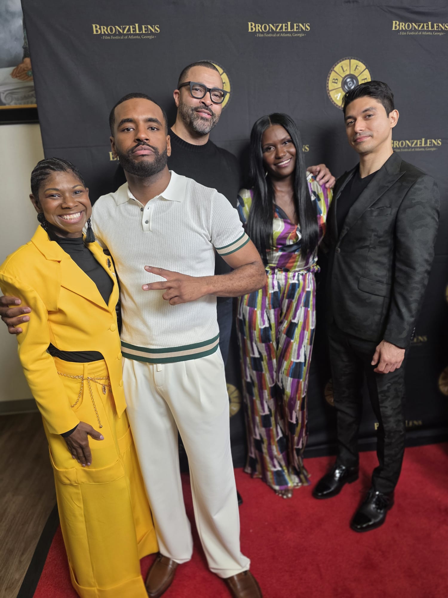 BronzeLens Film Festival red carpet group photo