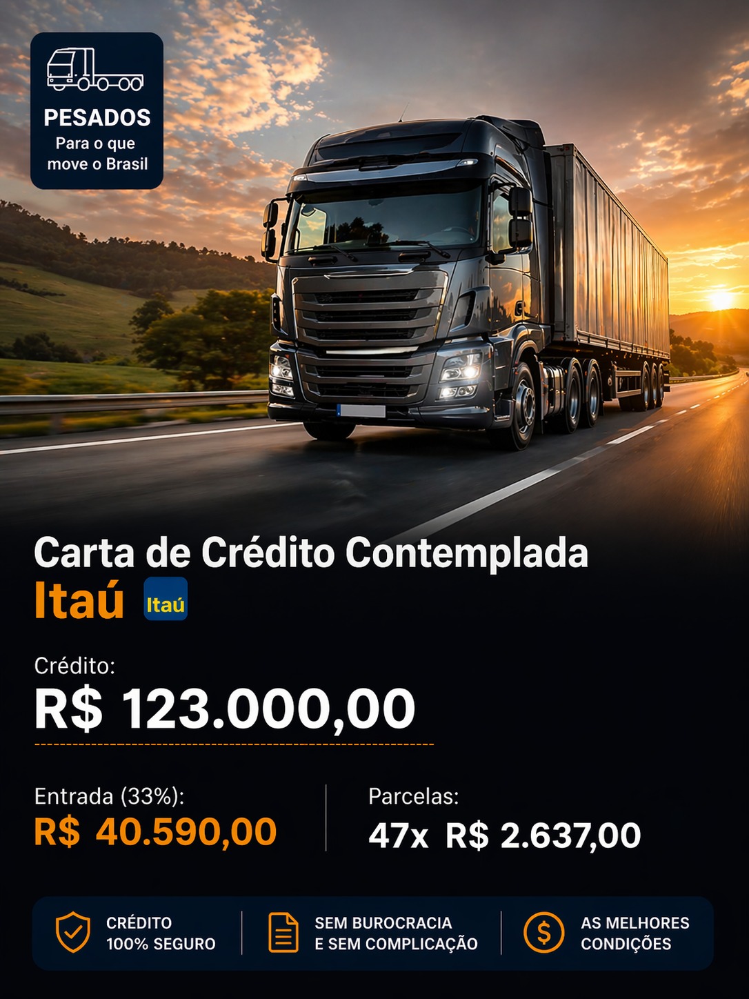 Pesados R$ 123.000,00