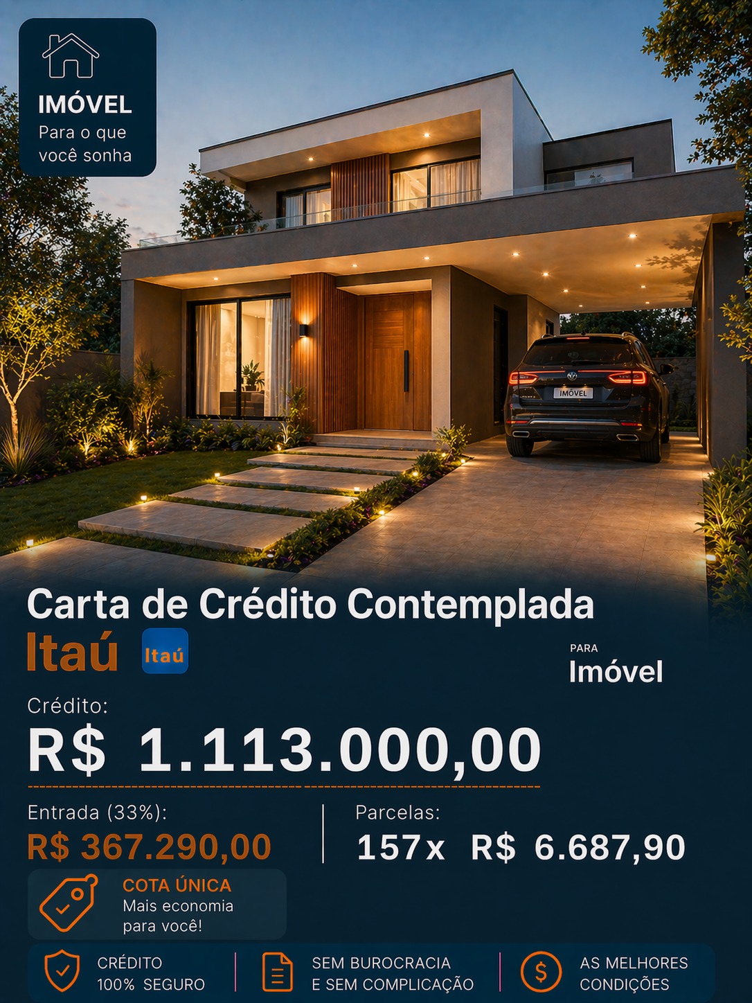 Imóvel R$ 1.113.000,00