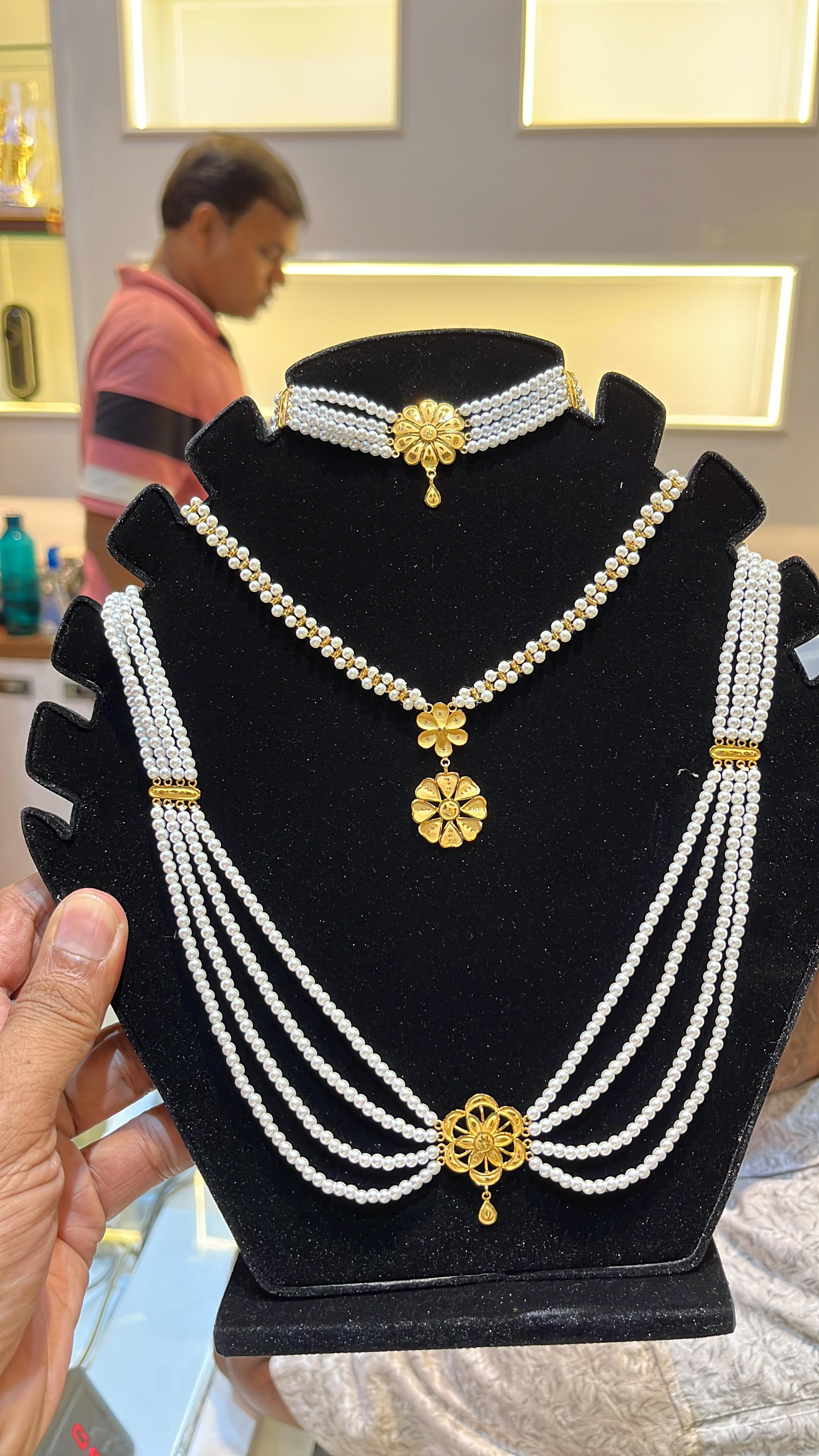 मोती का हार - Pearl Necklace Set