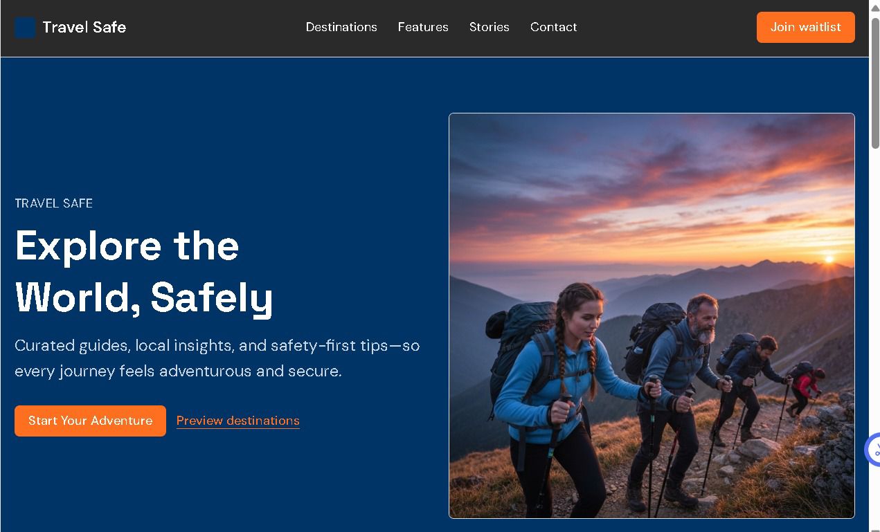 Travel Website preview 1
