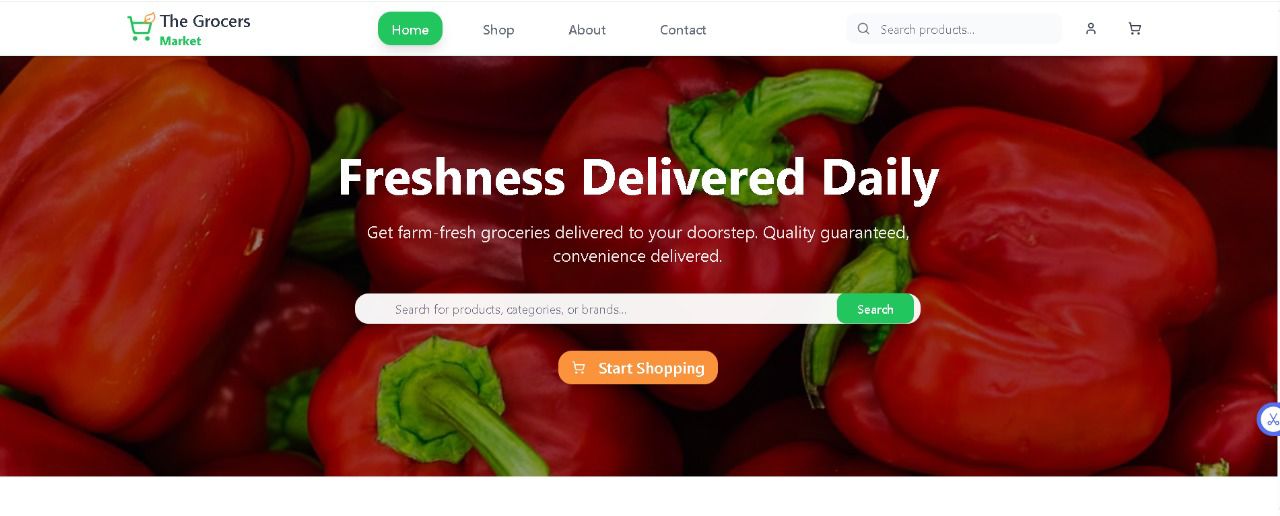 Grocery Website preview 1