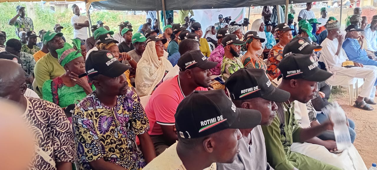 Community members gathered at the Yewa South unity meeting