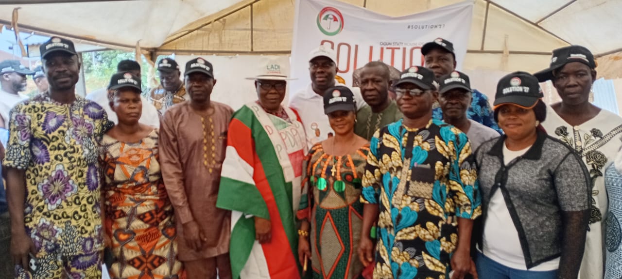 Ward coordinators and supporters standing together