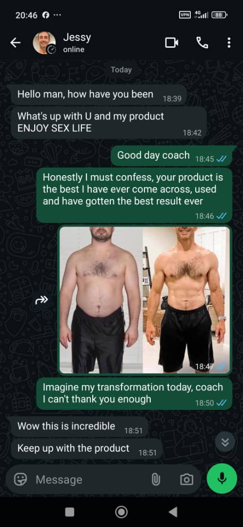 WhatsApp testimonial conversation