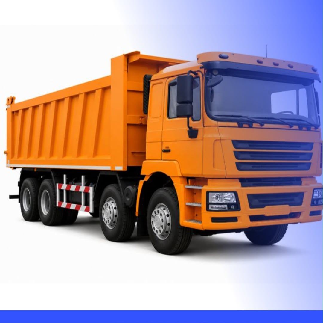 Camion-benne orange