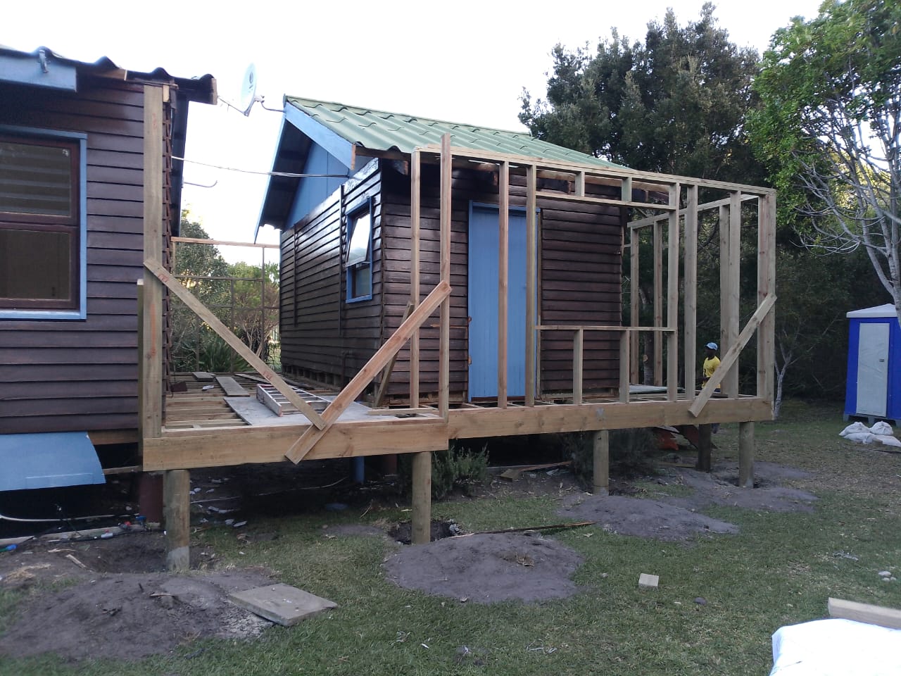 Timber frame ready for finishing