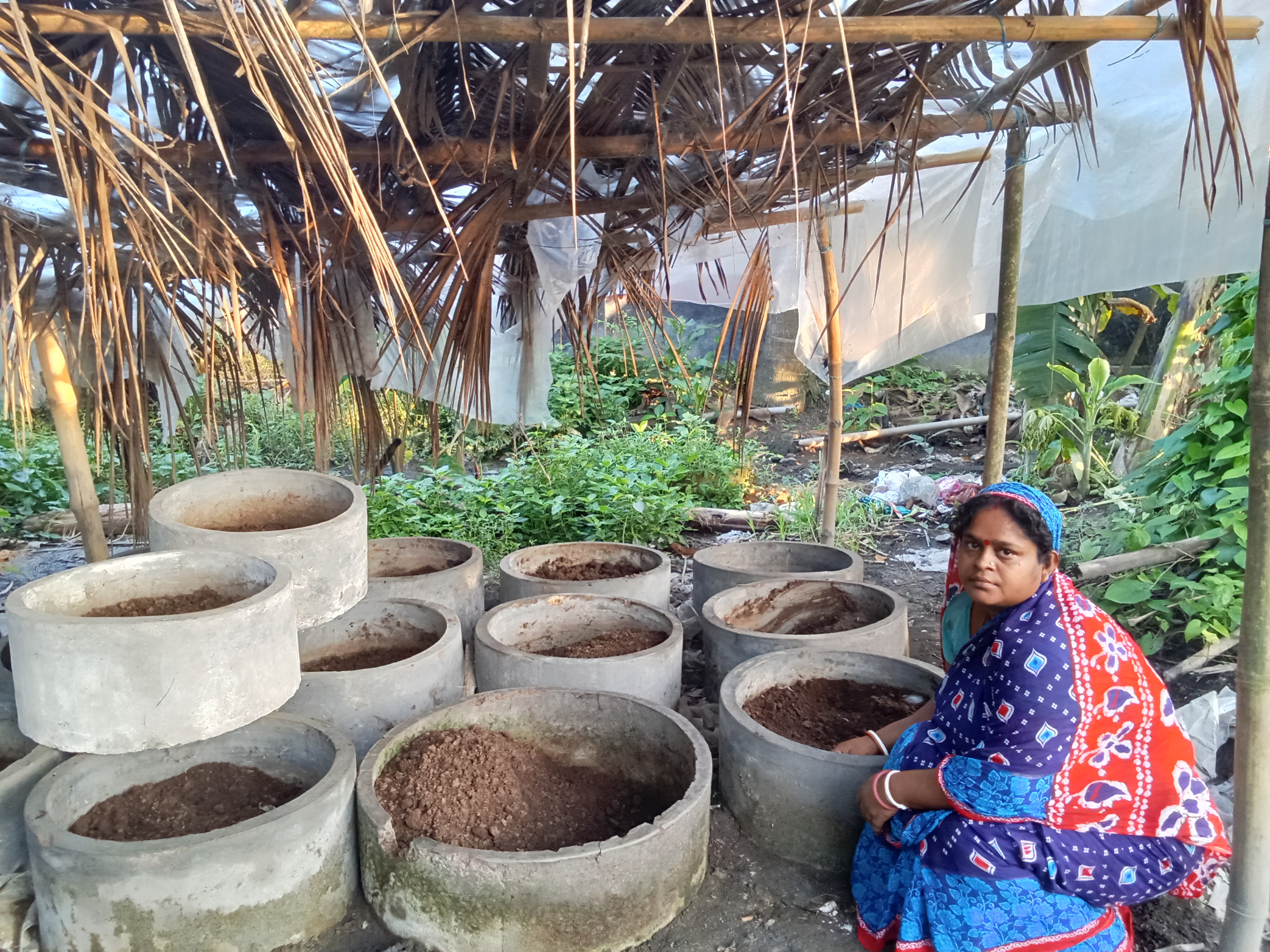 Woman participating in PRIDE Bangladesh's sustainable agriculture program