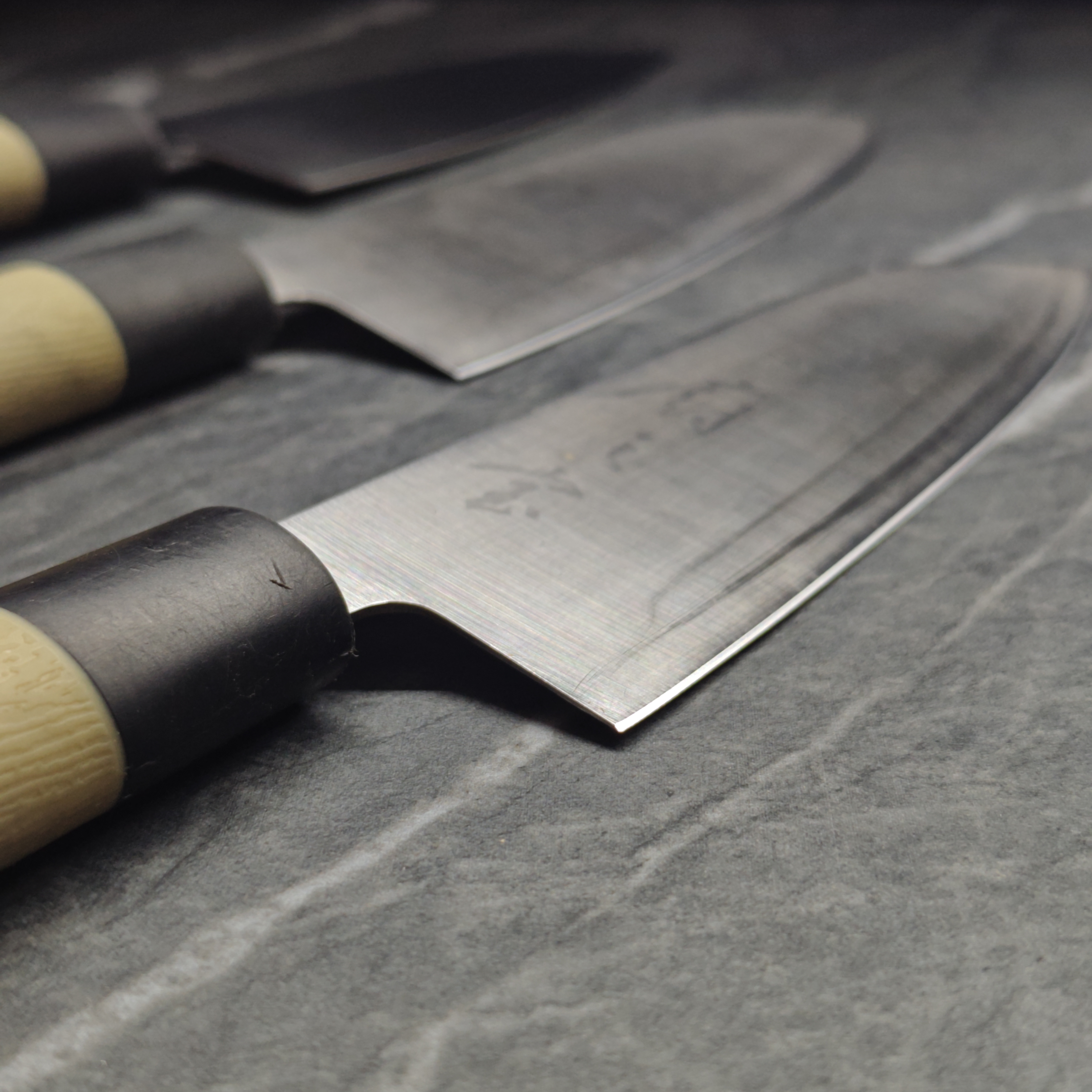 Sharpened knives ready for return