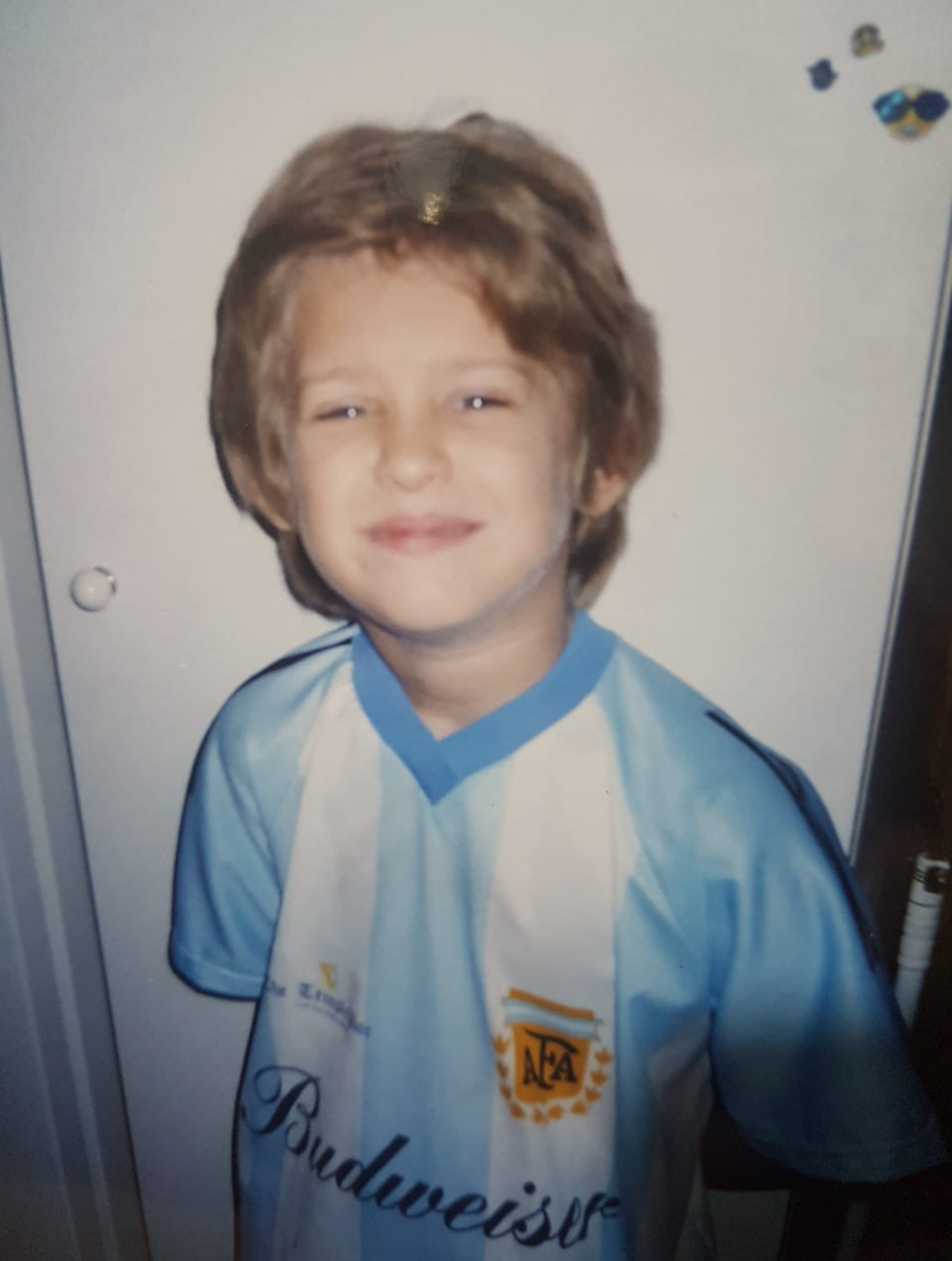Young Alex in Argentina jersey