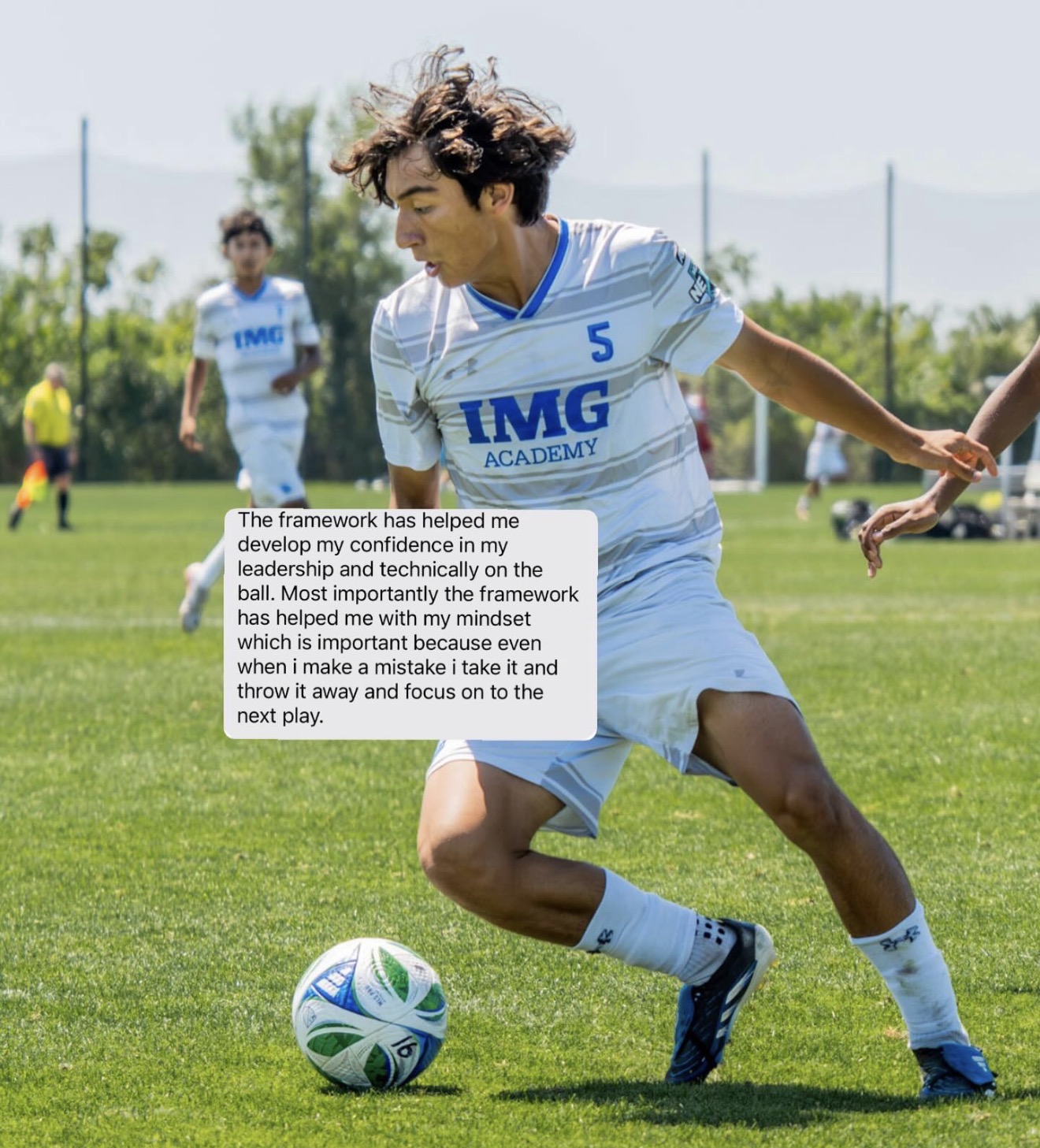 Kaden Bishop MLS Next testimonial