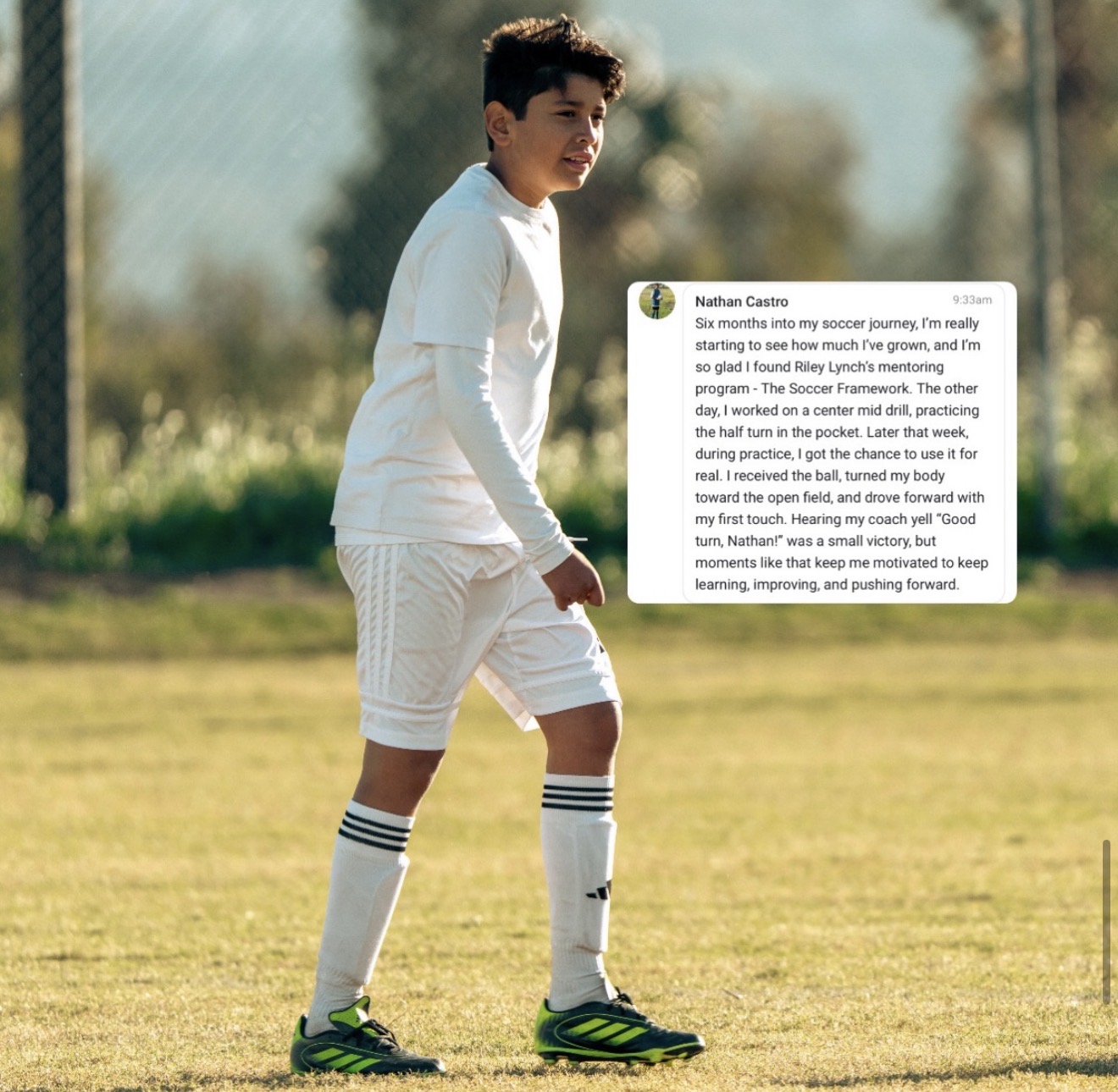 Student testimonial about mentorship