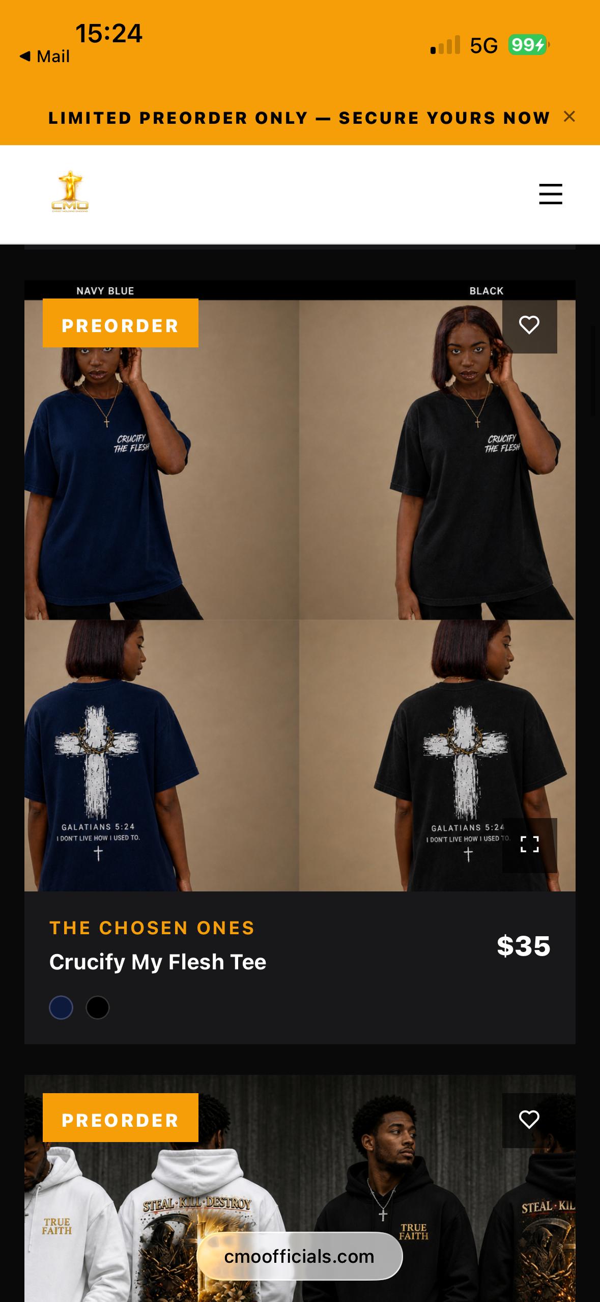 Crucify My Flesh Tee