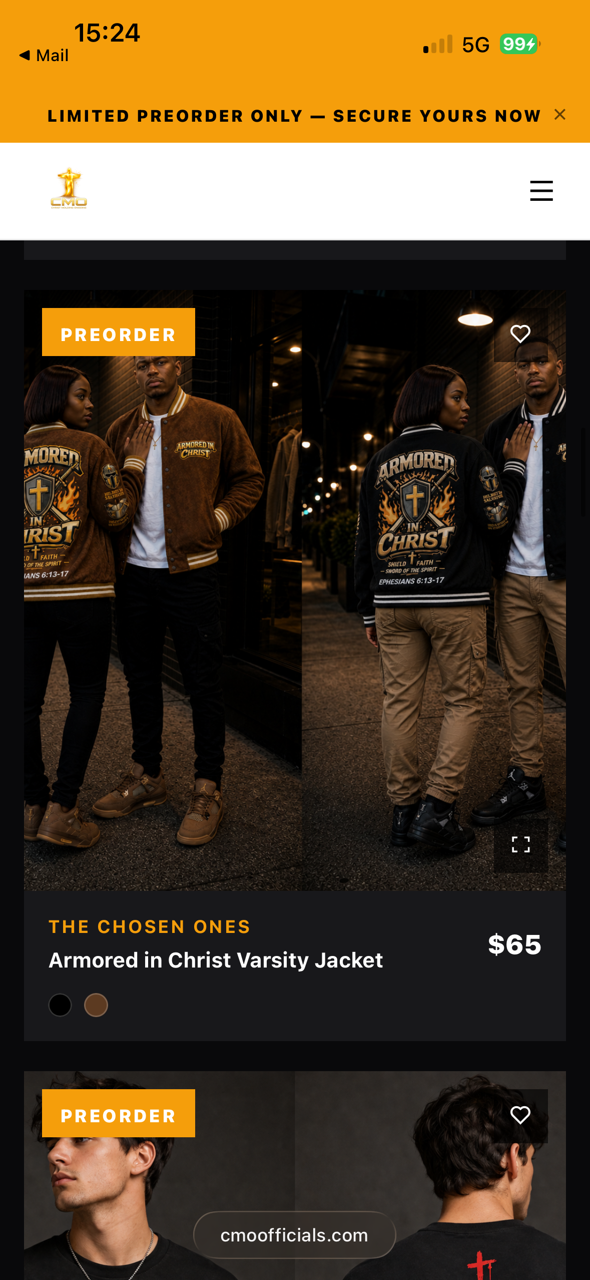 Armored in Christ Varsity Jacket