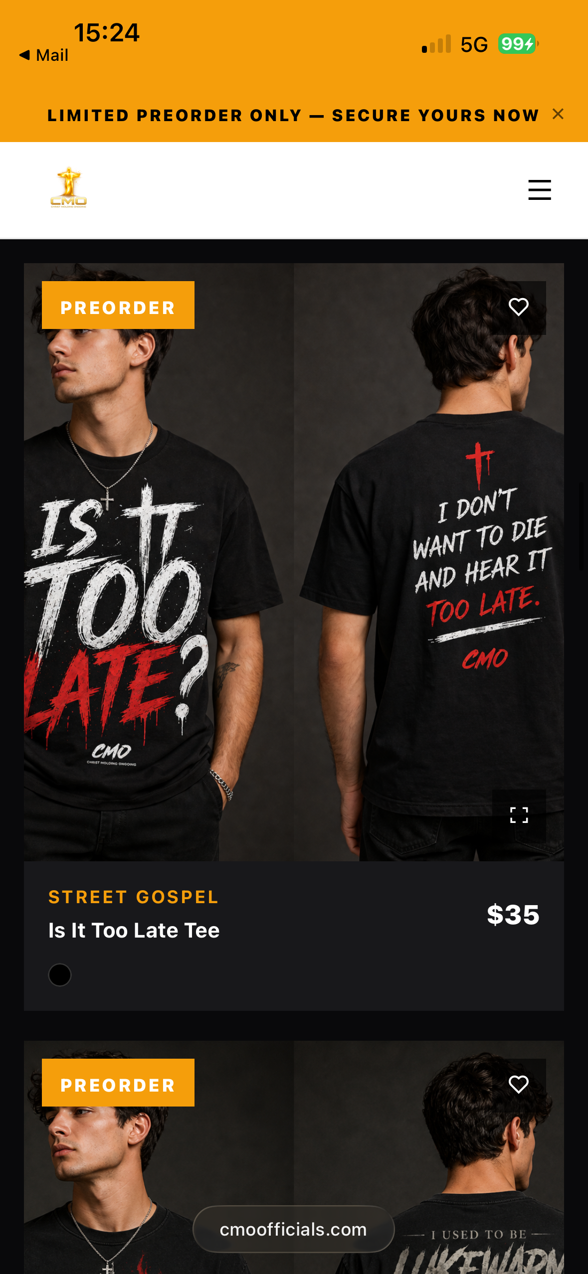 Is It Too Late Tee