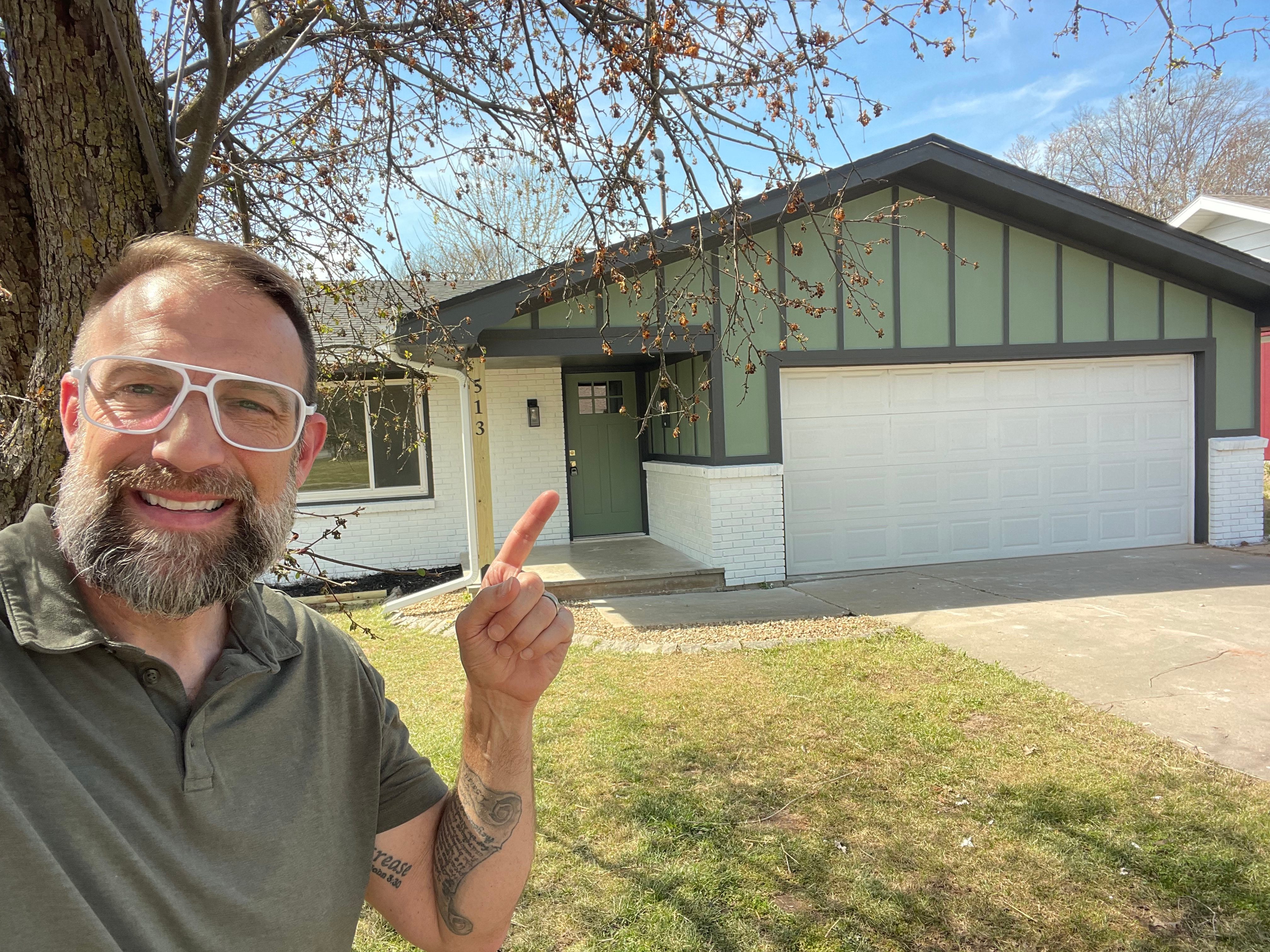 Renovated home exterior