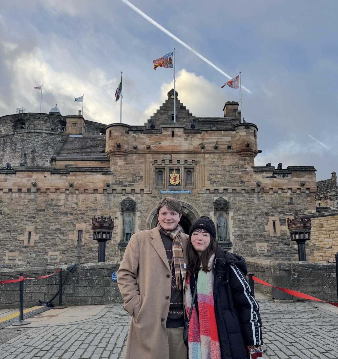 Daniel and Jessica traveling together