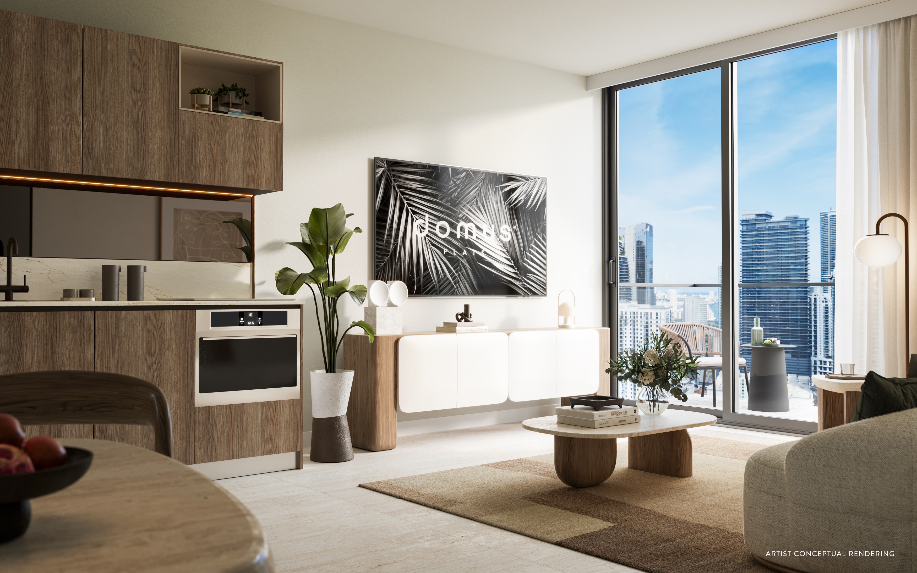 Interior FLAT mobiliado