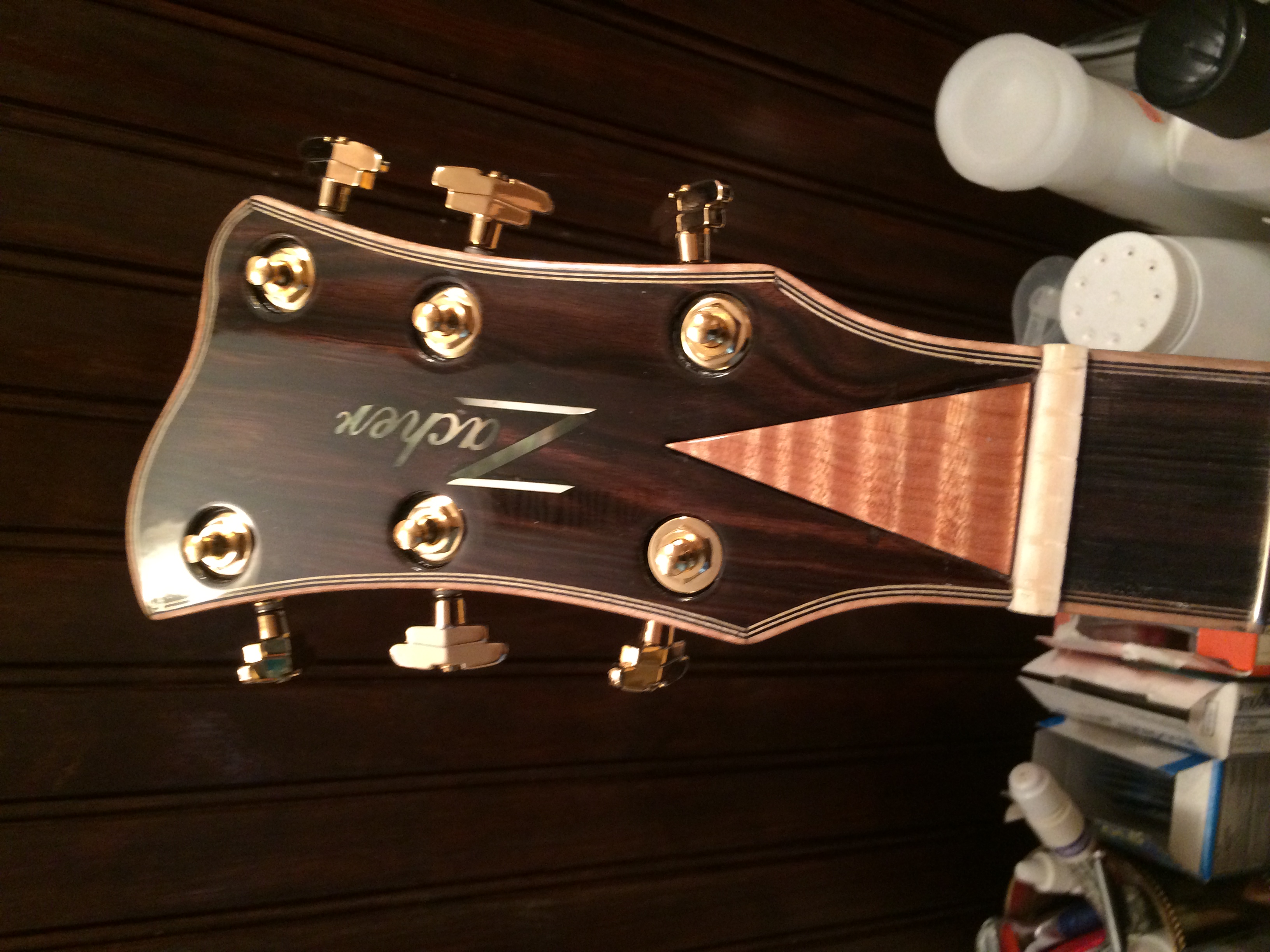 Rosewood Headstock Detail