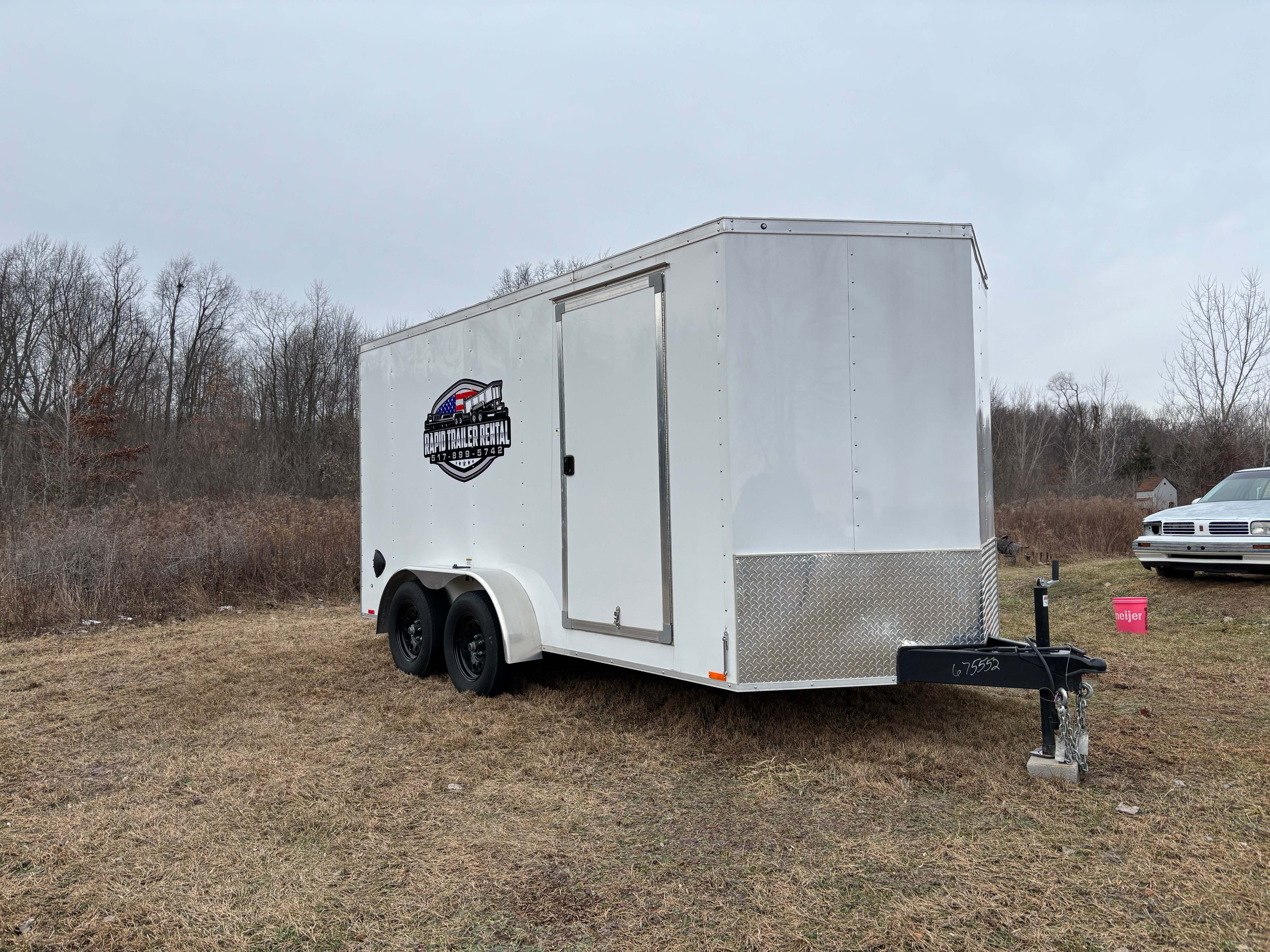 14ft enclosed cargo trailer for rent in Eaton Rapids, Michigan — Rapid Trailer Rental