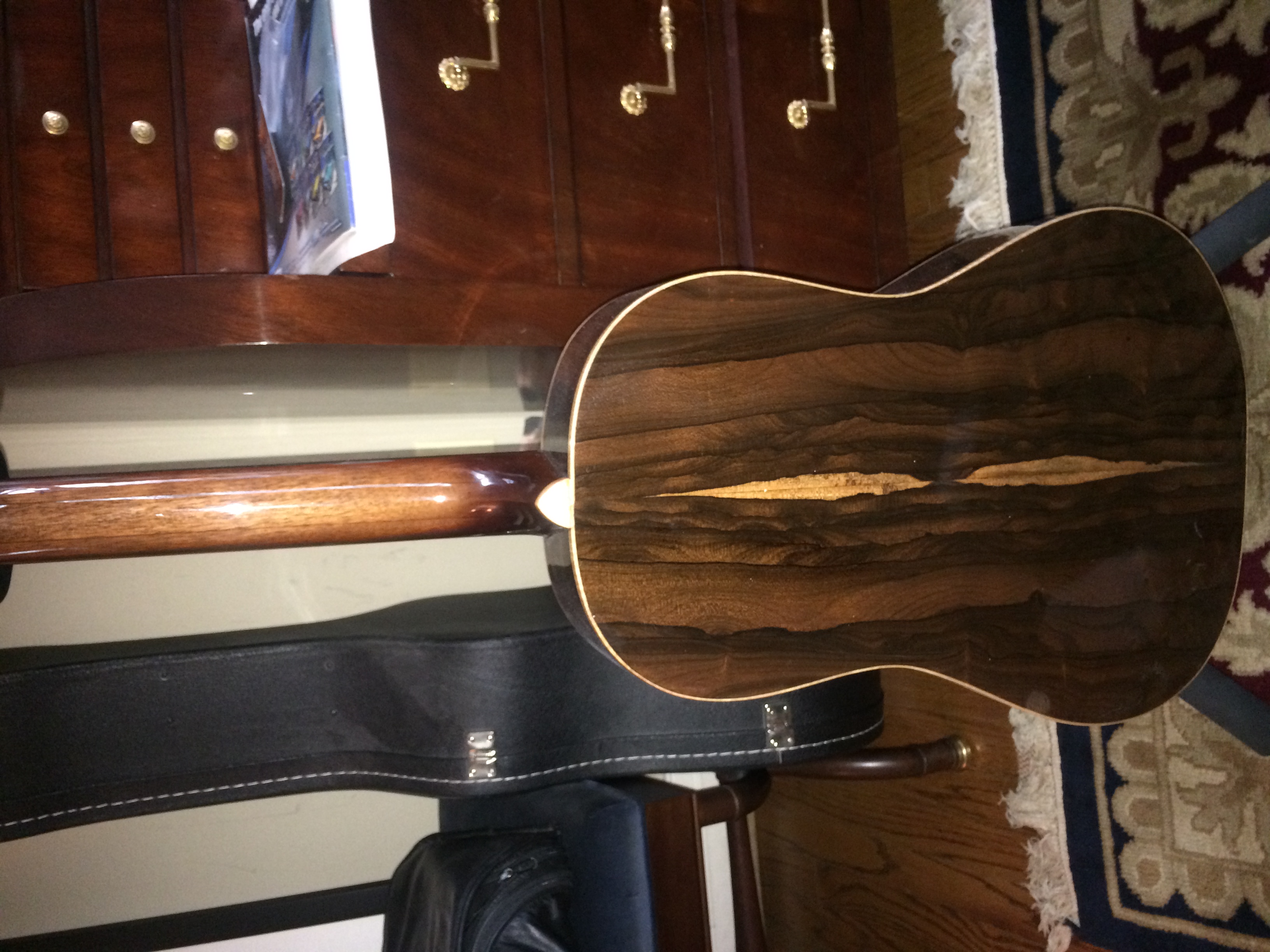 Ziricote Back with Walnut Stripe