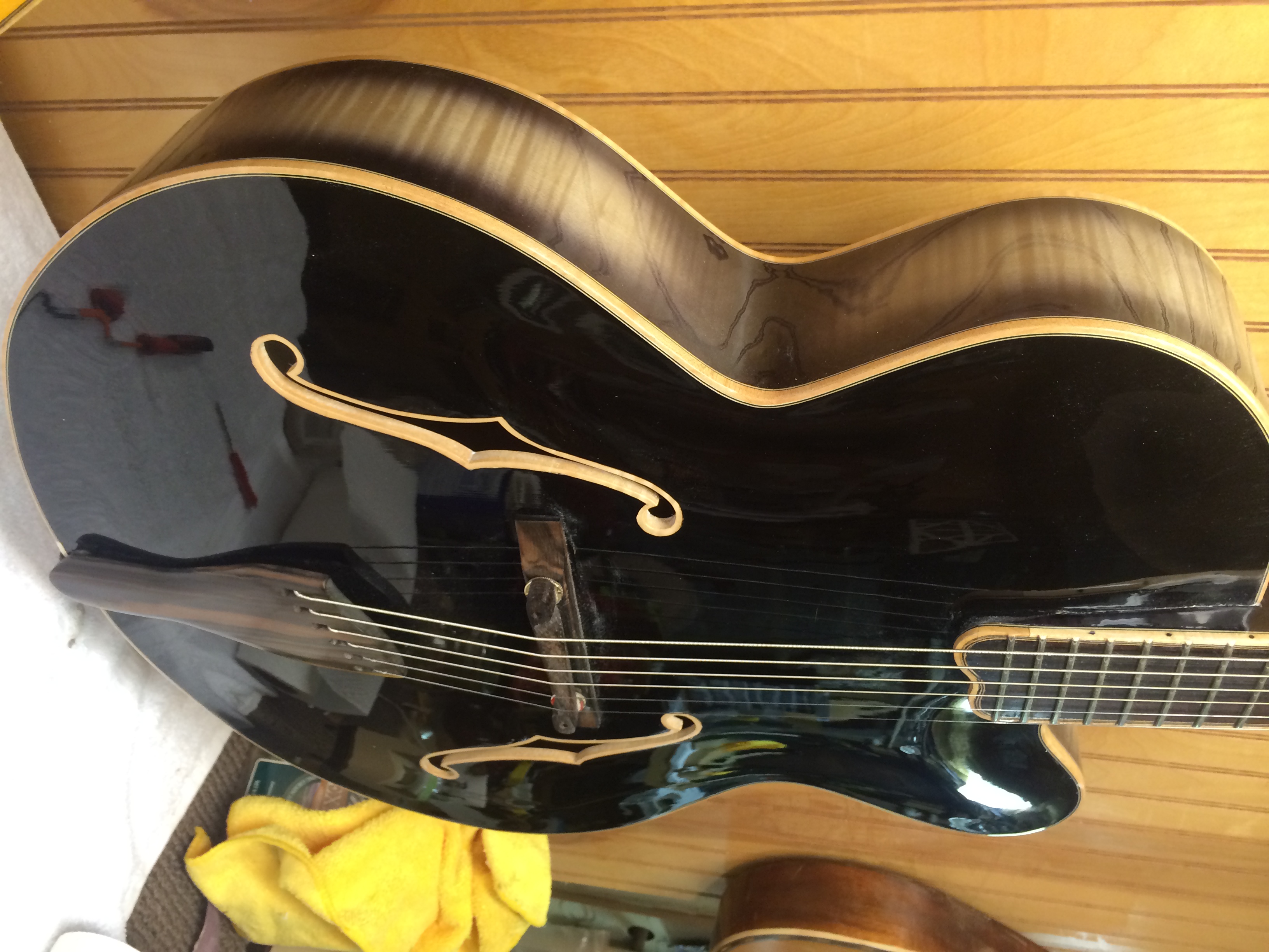 Black Archtop Side View