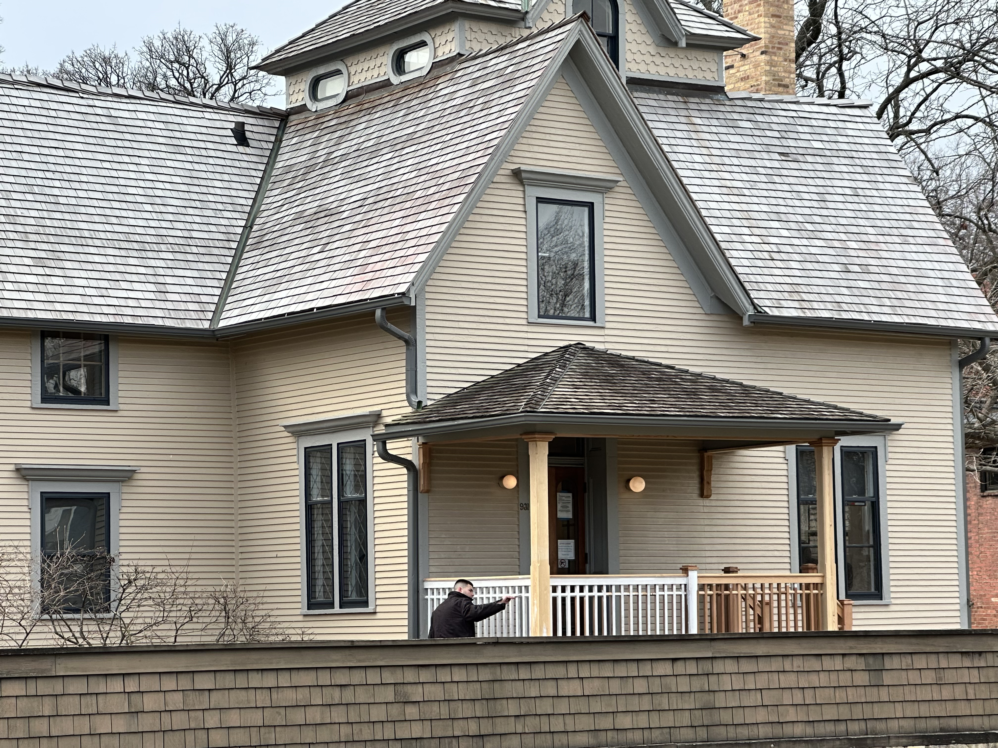 Victorian home exterior with fresh paint and covered porch