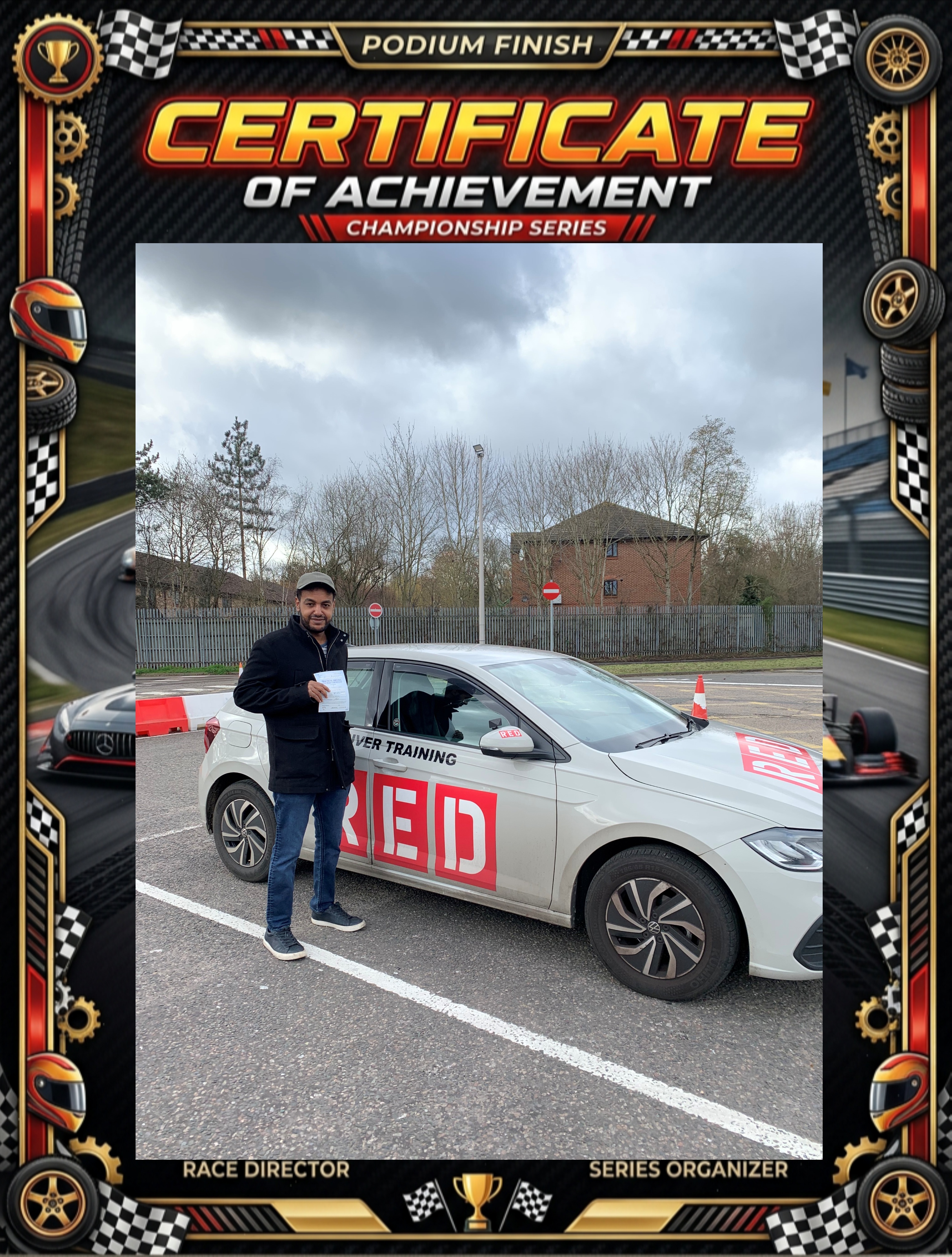 Driving test pass - happy student