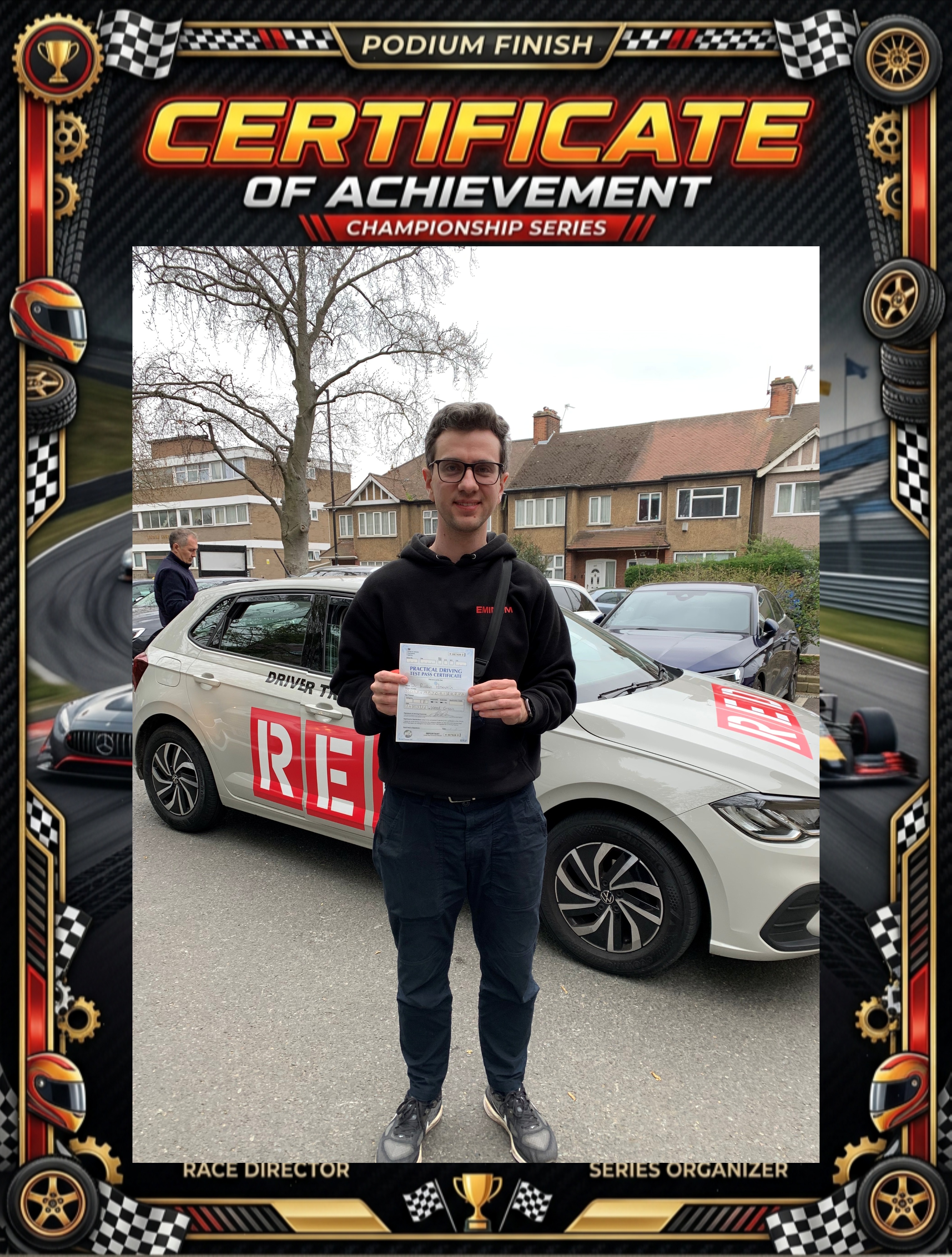 Successful driving test pass