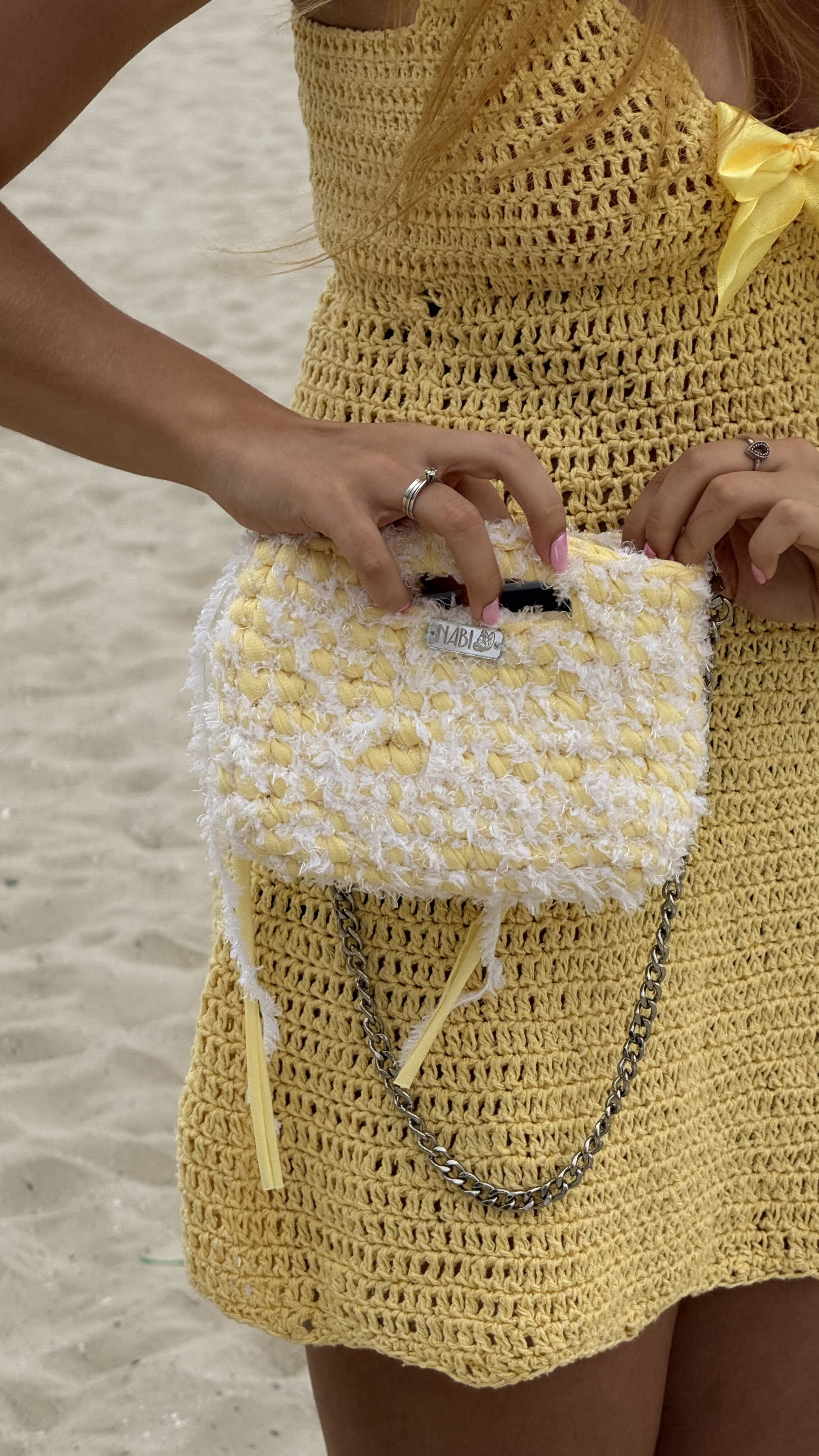 Bolsa Bela Mini - Amarelo - Foto 6