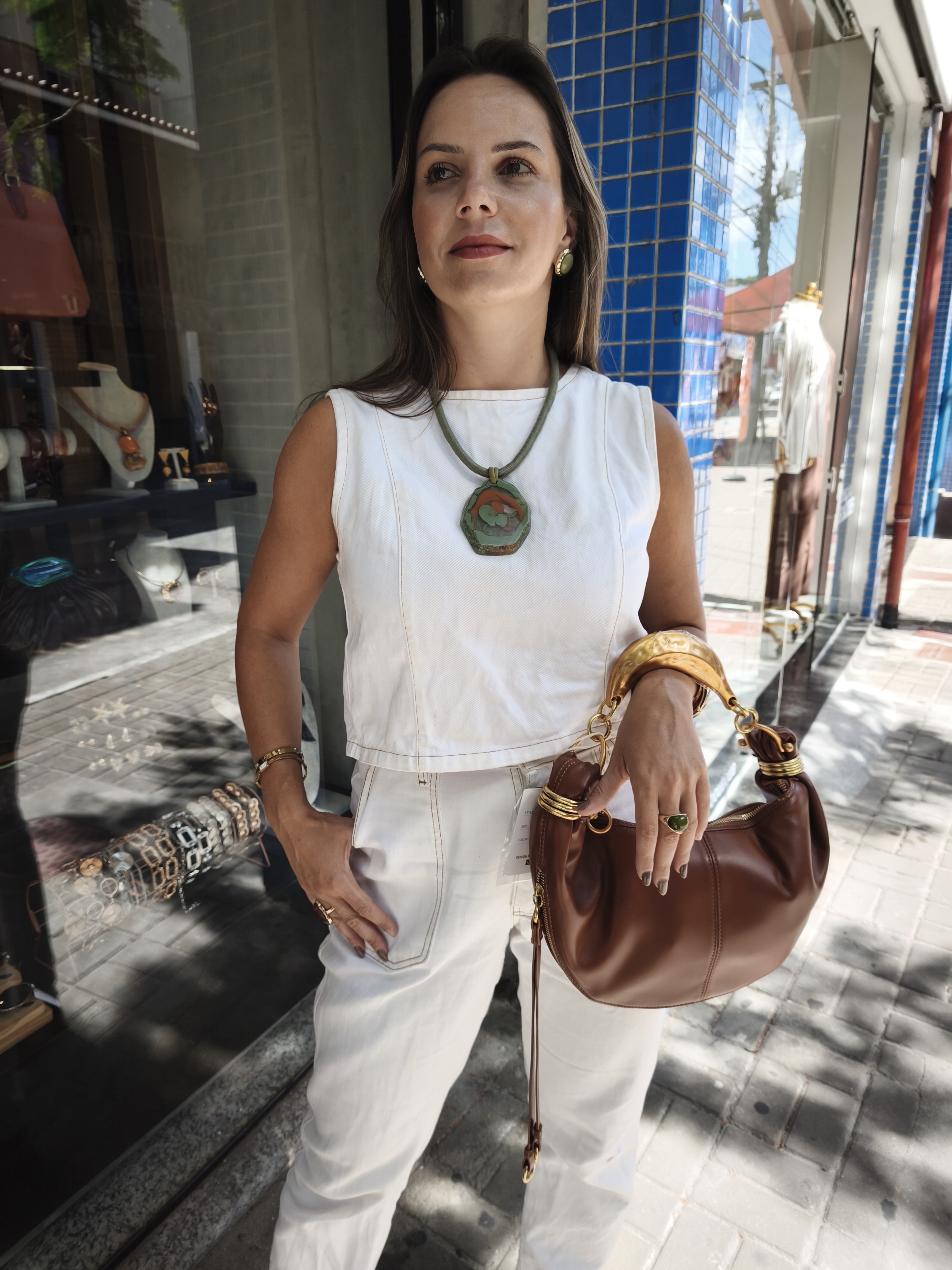 Colar Verde e Pulseiras