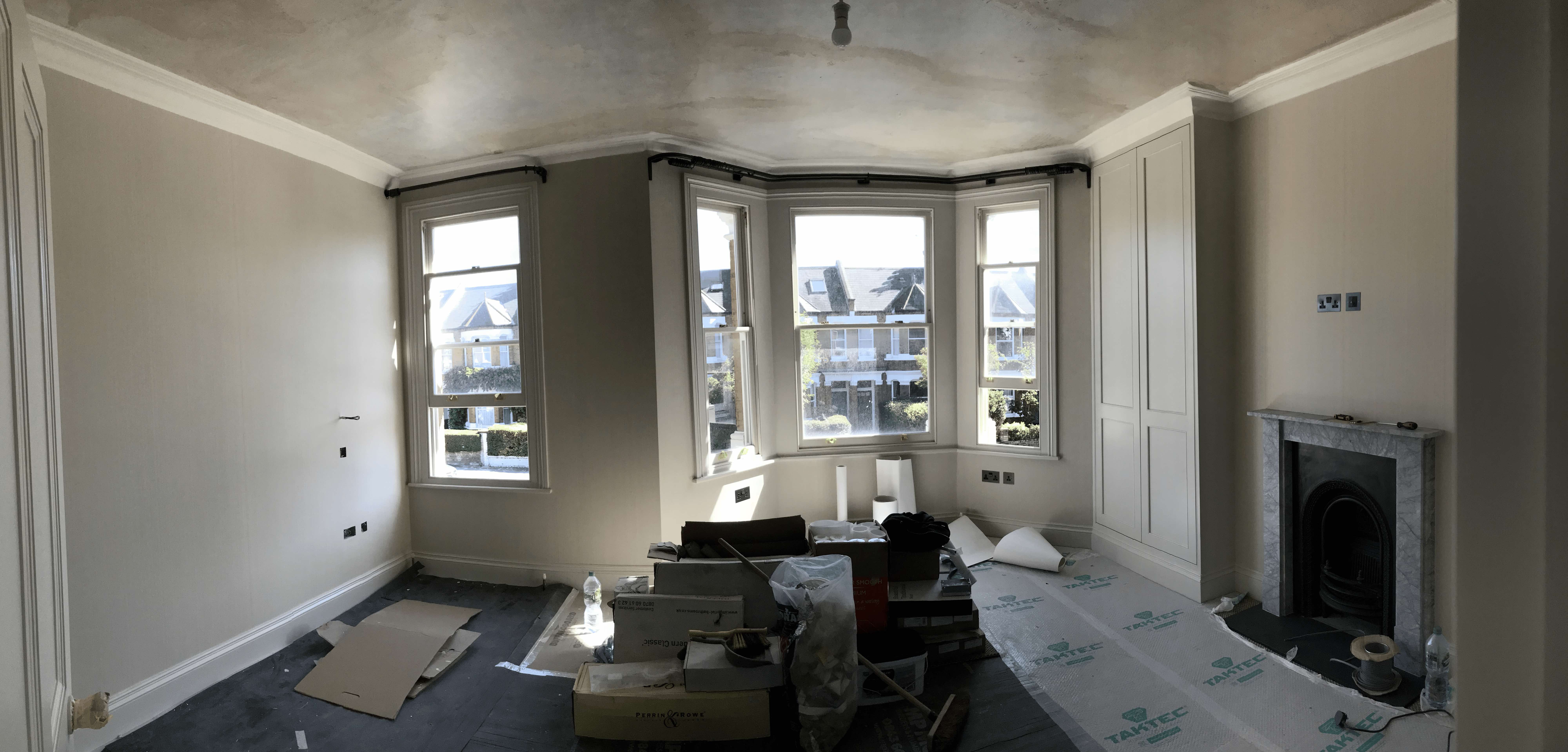 Victorian room during preparation phase