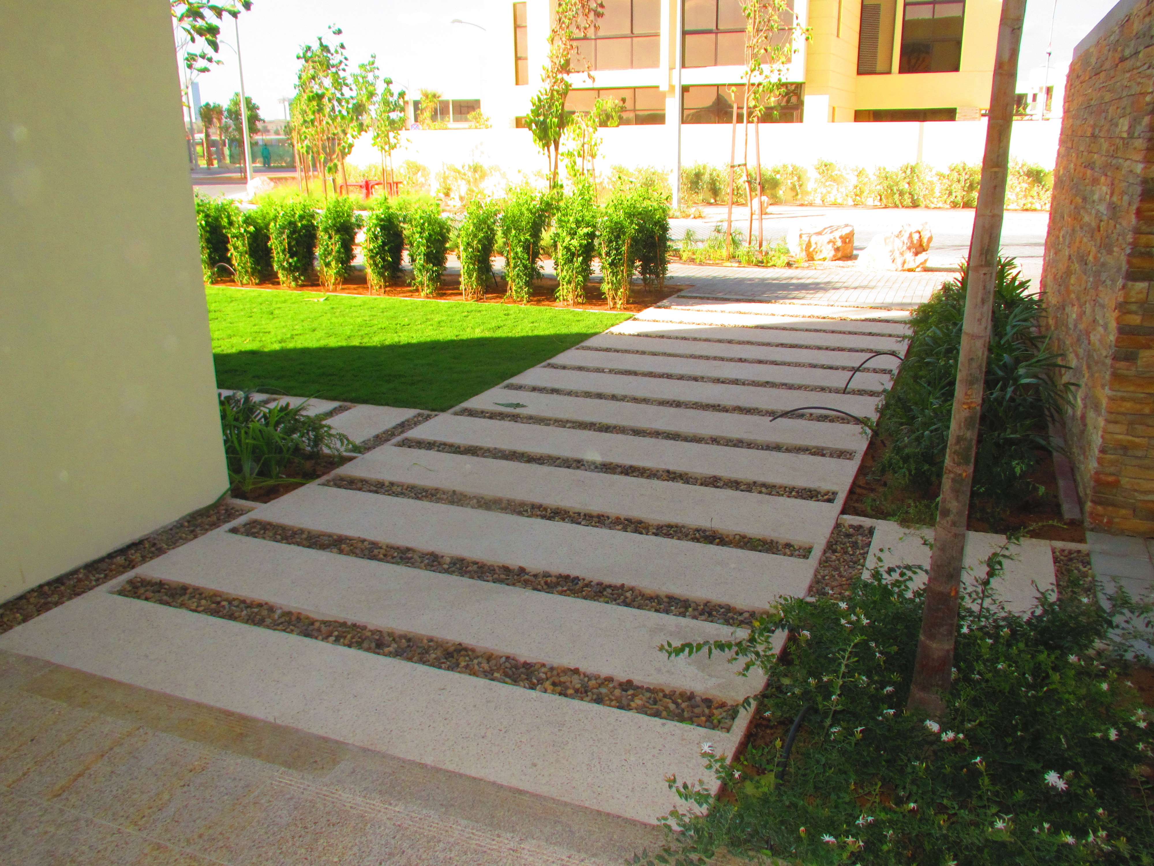 Completed garden landscaping