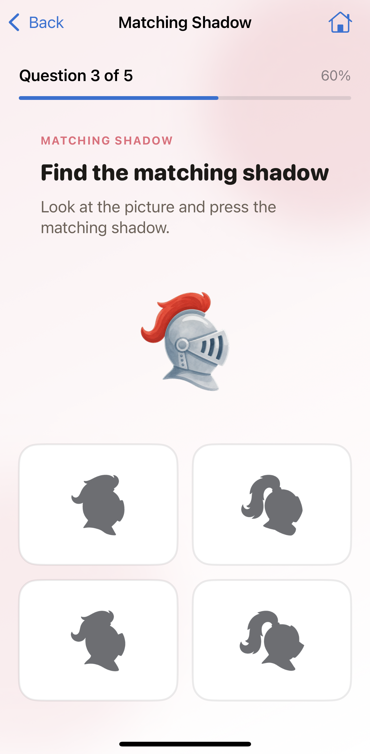 Matching Shadow game