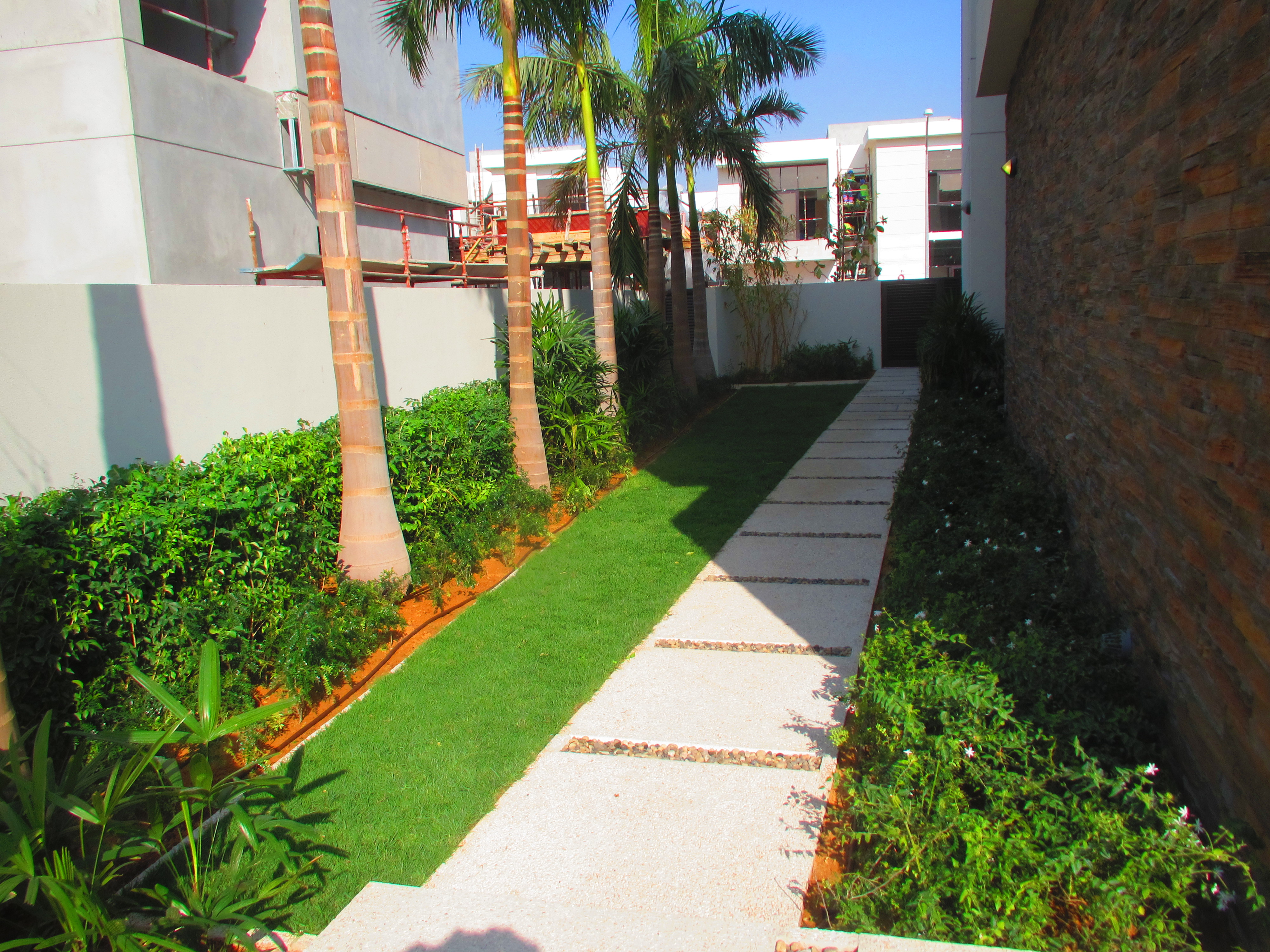 Garden landscaping work