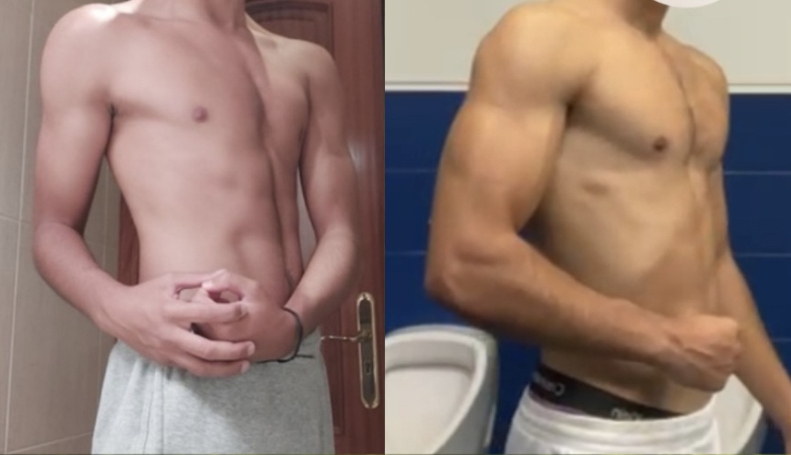 Transformacao fisica cliente - antes e depois