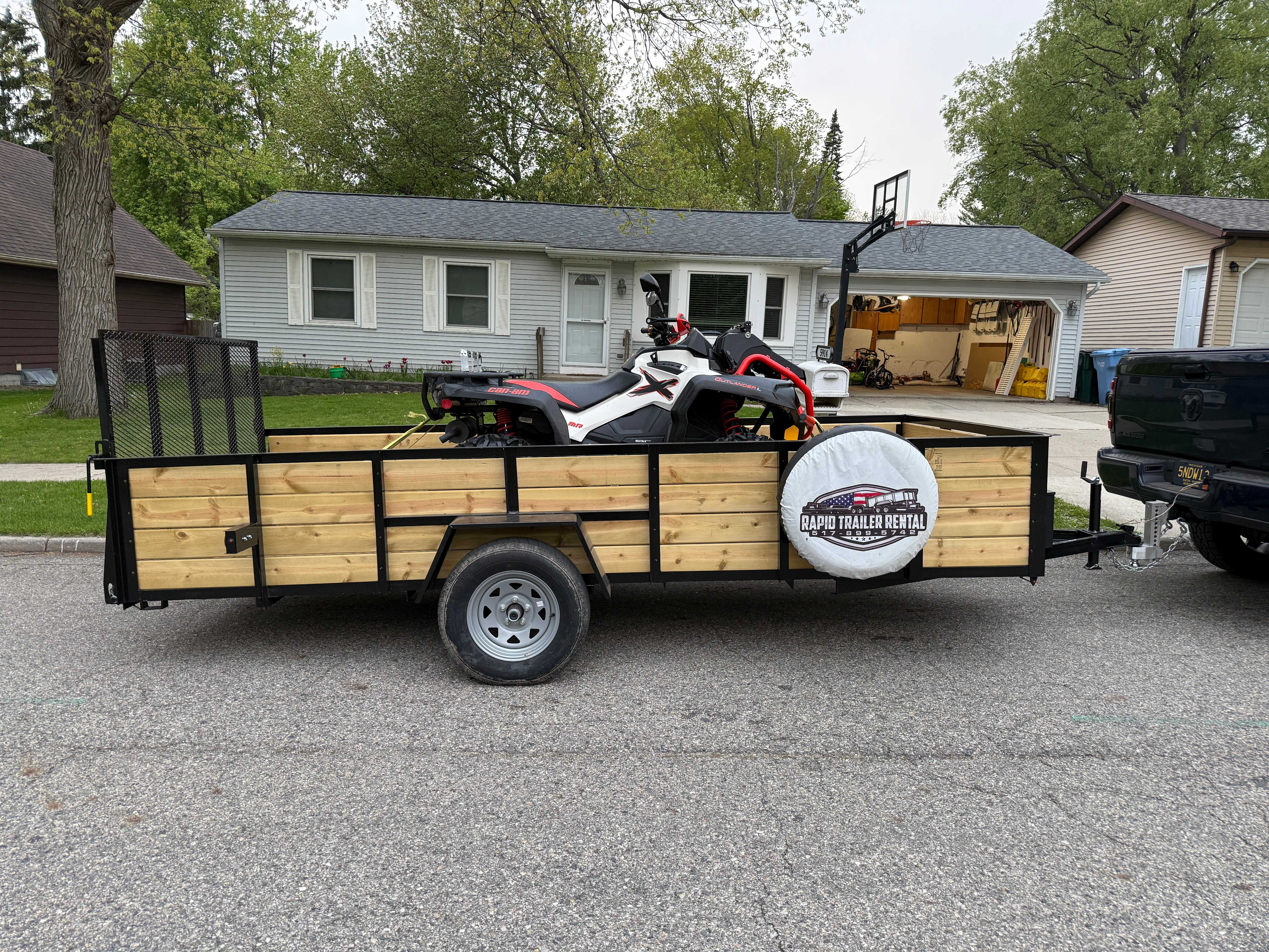 62" x 14' Utility Trailer for rent in Eaton Rapids, Michigan — photo 1 of 6
