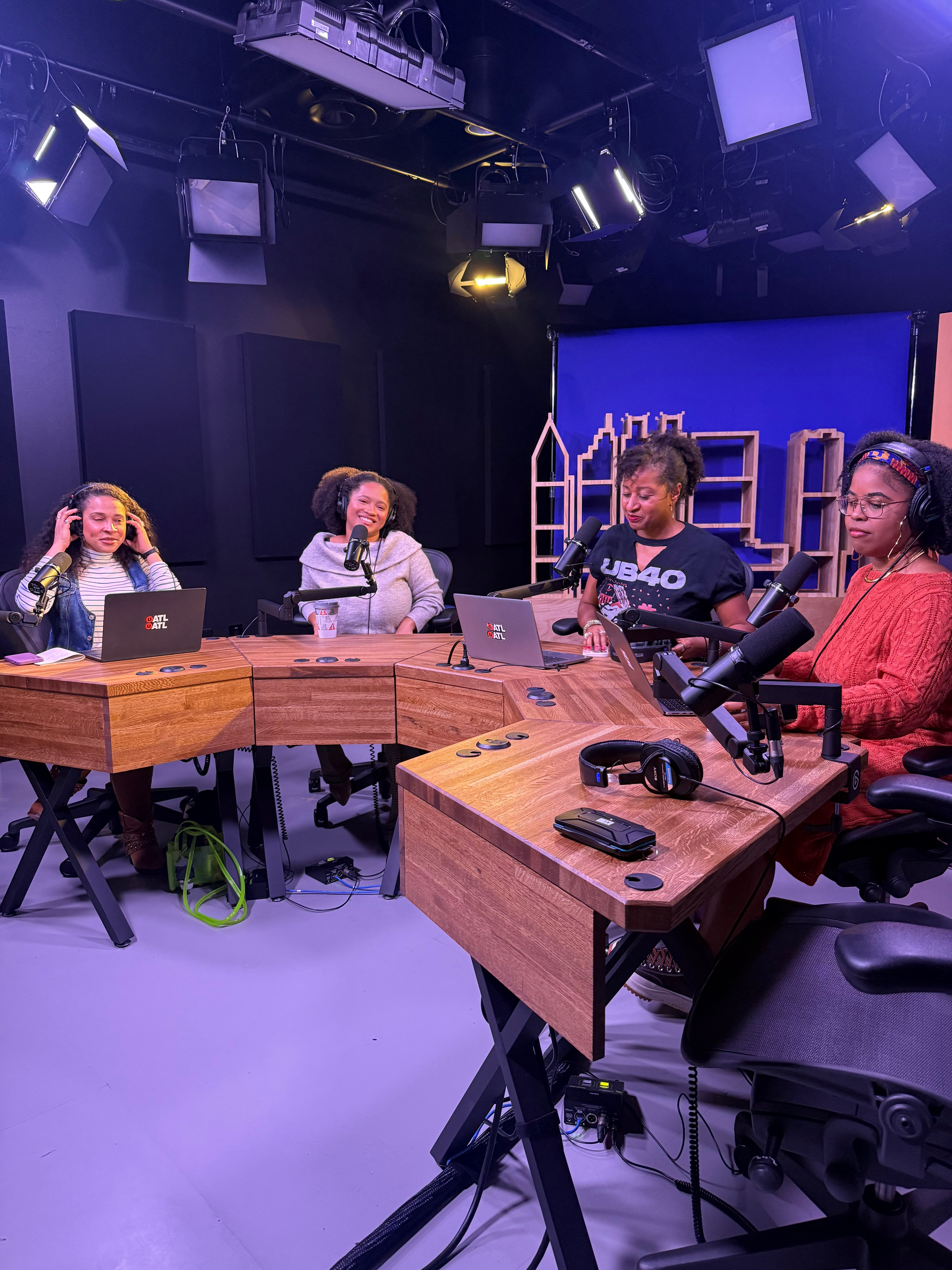 Steph Anya on a podcast with other hosts